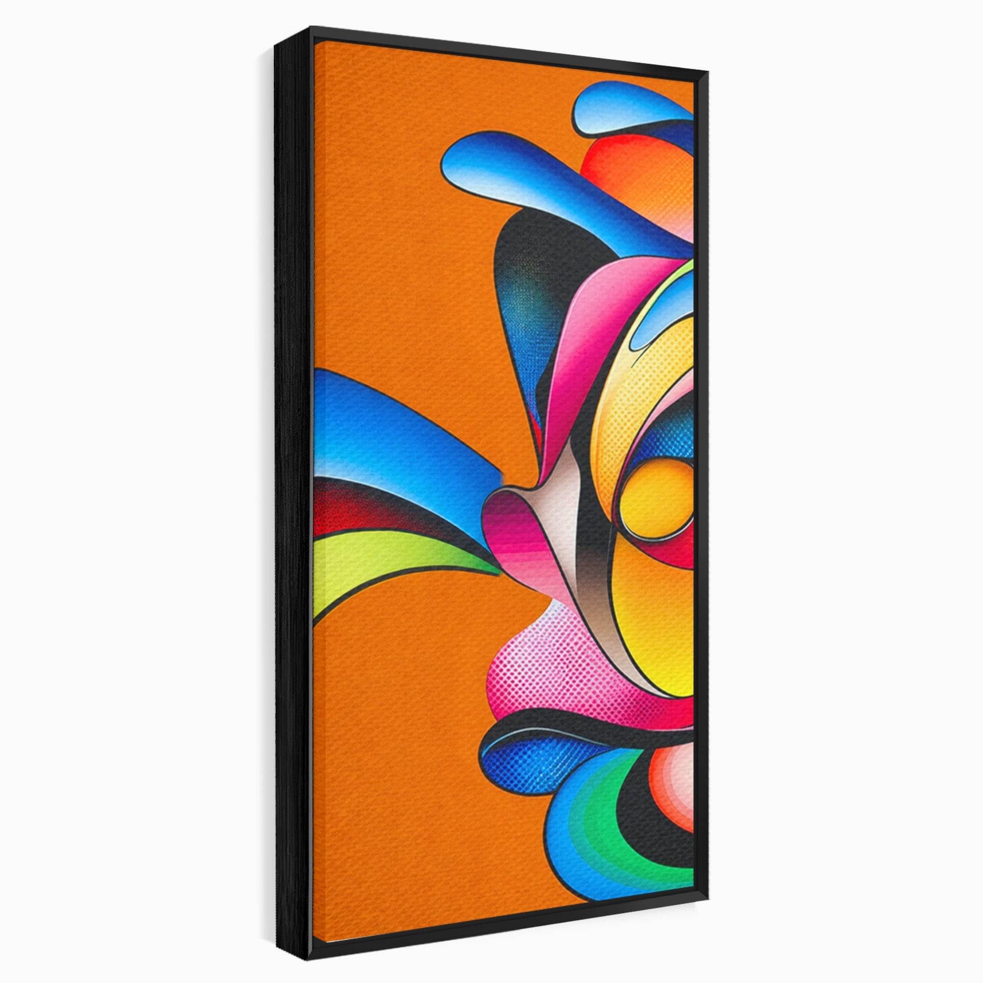 Set 2 Tablouri Canvas Premium LuxCanva® C2-1355, Abstract Dinamic, Abstract, Modern, Arta Contemporana, Energetic, Living, Culori Vibrante