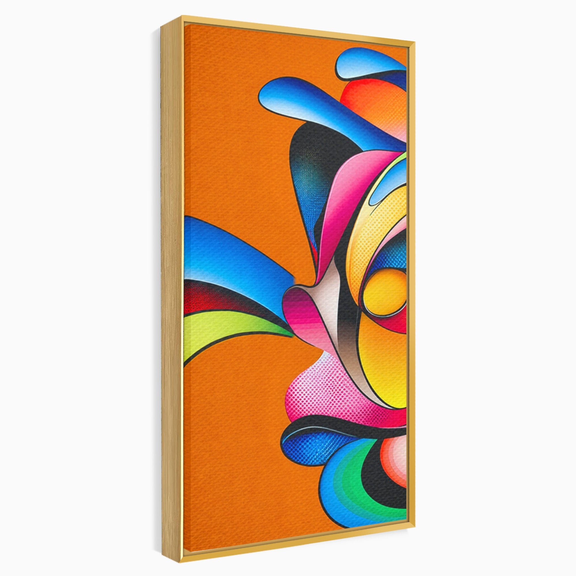 Set 2 Tablouri Canvas Premium LuxCanva® C2-1355, Abstract Dinamic, Abstract, Modern, Arta Contemporana, Energetic, Living, Culori Vibrante