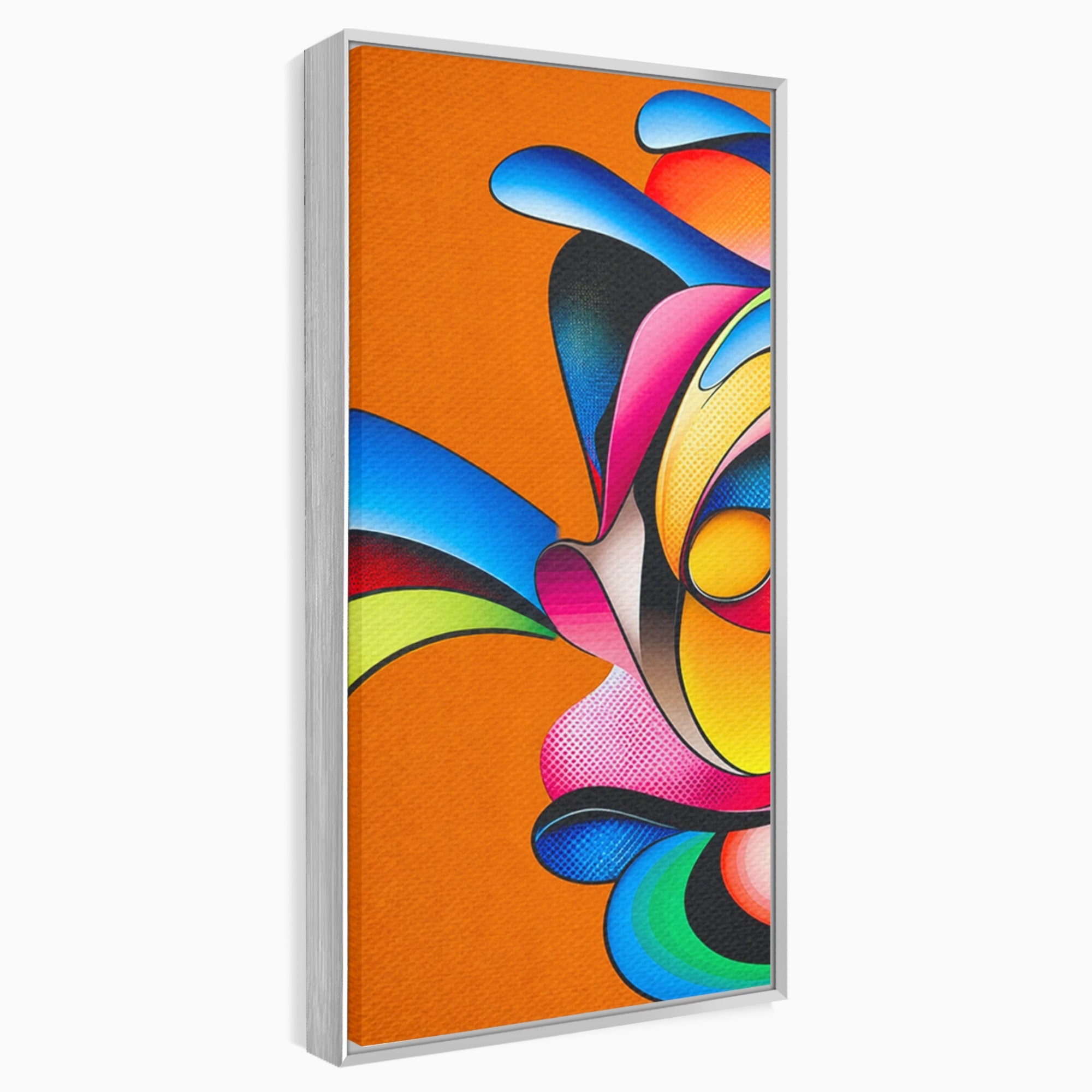 Set 2 Tablouri Canvas Premium LuxCanva® C2-1355, Abstract Dinamic, Abstract, Modern, Arta Contemporana, Energetic, Living, Culori Vibrante