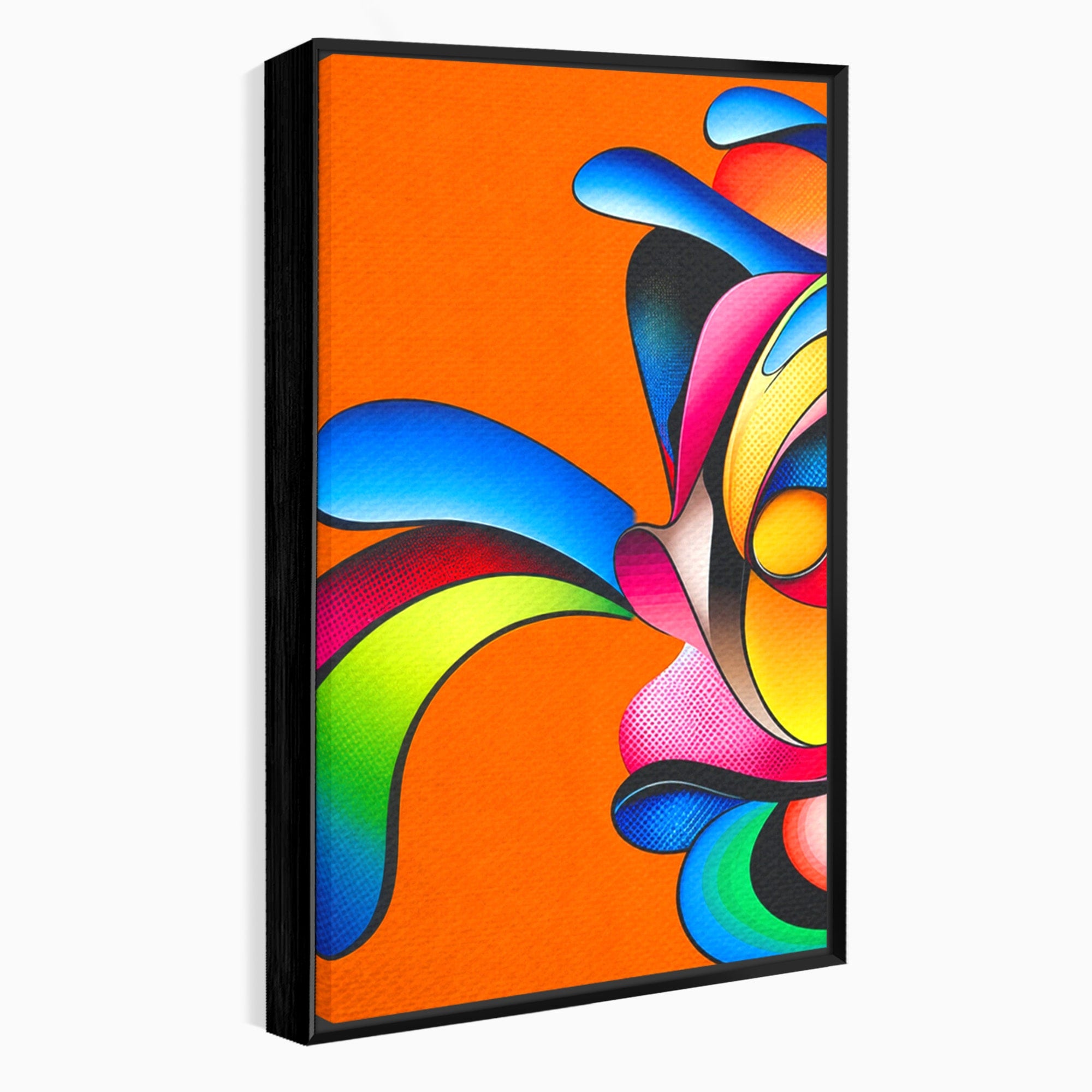 Set 2 Tablouri Canvas Premium LuxCanva® C2-1355, Abstract Dinamic, Abstract, Modern, Arta Contemporana, Energetic, Living, Culori Vibrante