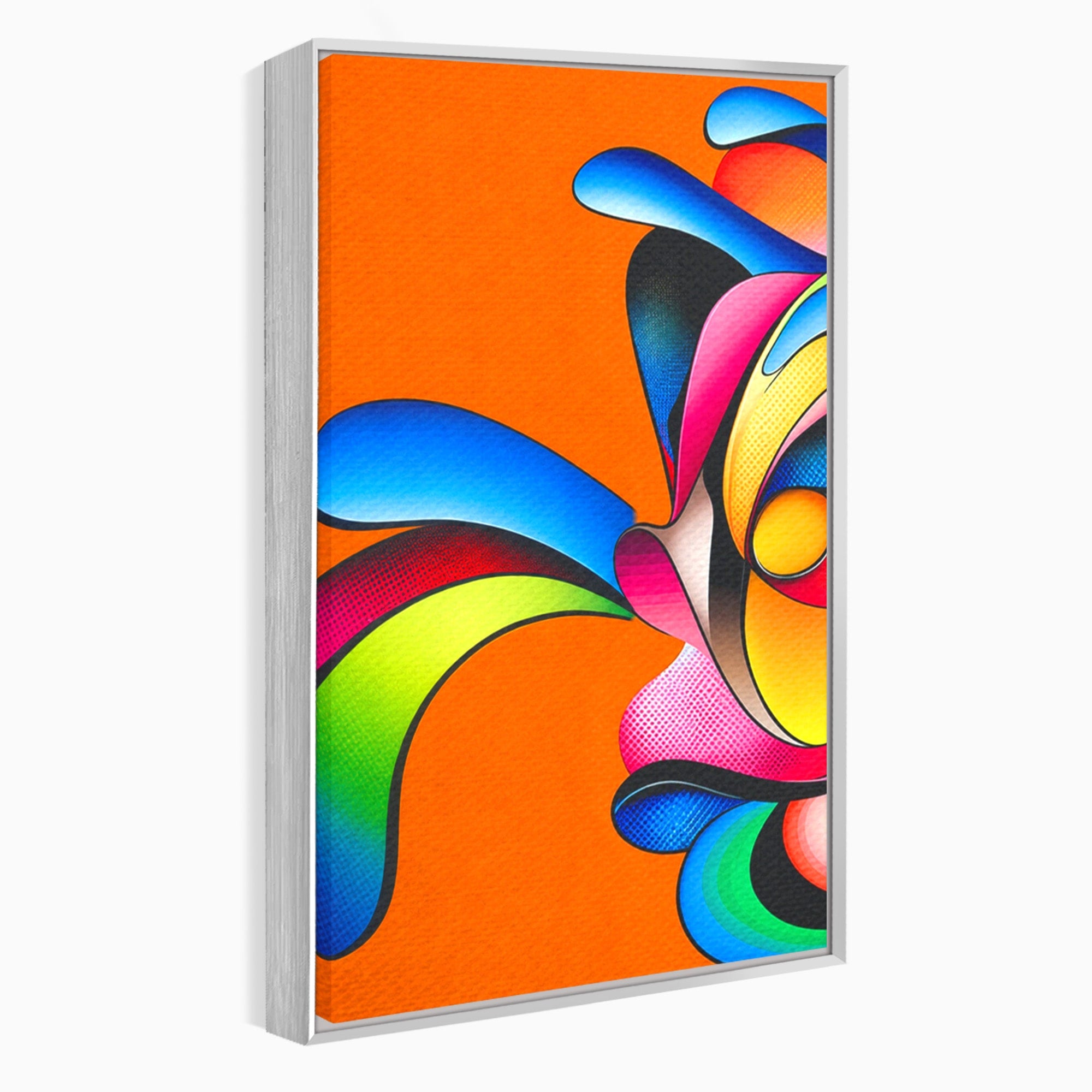 Set 2 Tablouri Canvas Premium LuxCanva® C2-1355, Abstract Dinamic, Abstract, Modern, Arta Contemporana, Energetic, Living, Culori Vibrante