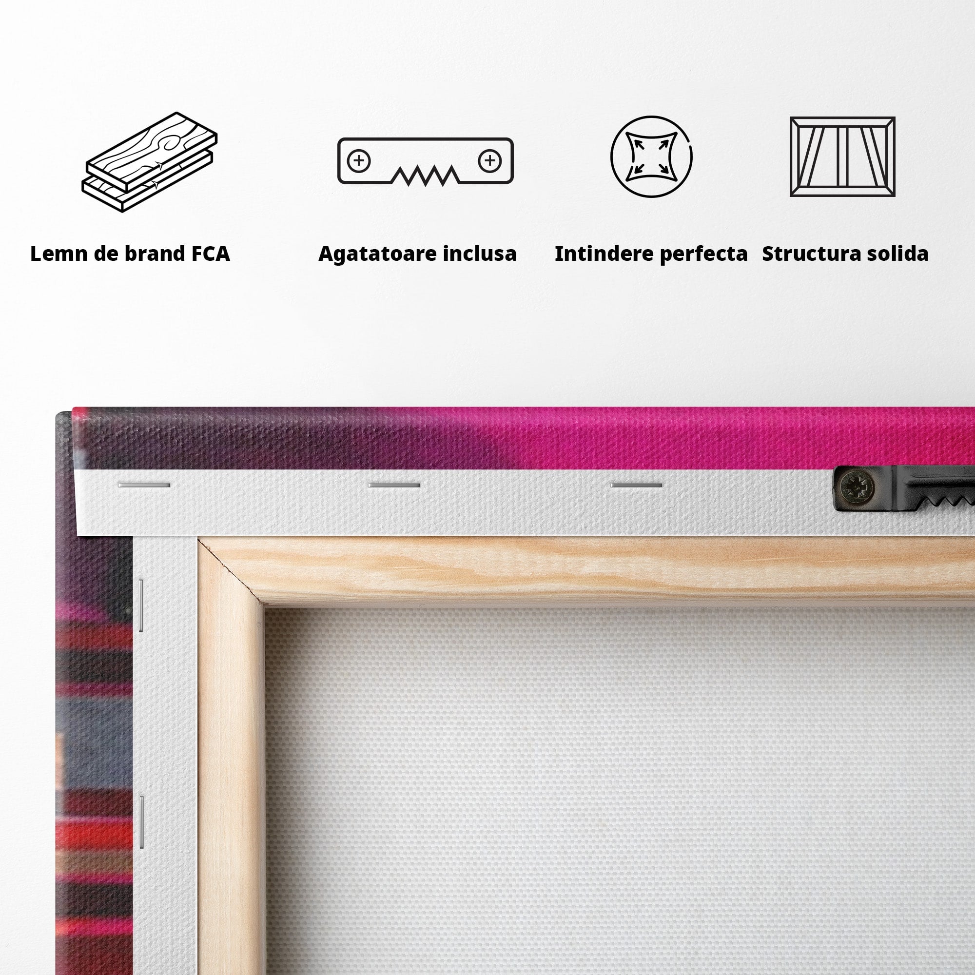 Set 2 Tablouri Canvas Premium LuxCanva® C2-1360, Arhitectura Abstracta, Abstract, Arhitectura, Modern, Living, Birou, Culori Vibrante