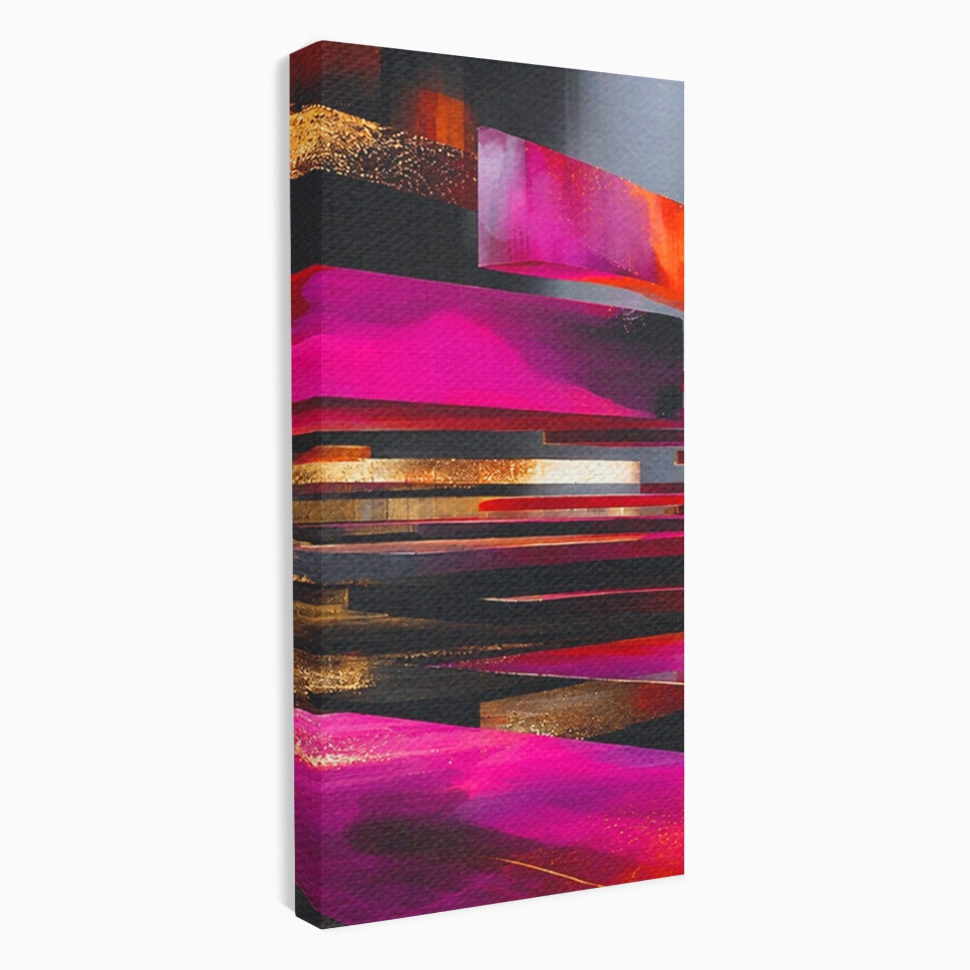 Set 2 Tablouri Canvas Premium LuxCanva® C2-1360, Arhitectura Abstracta, Abstract, Arhitectura, Modern, Living, Birou, Culori Vibrante