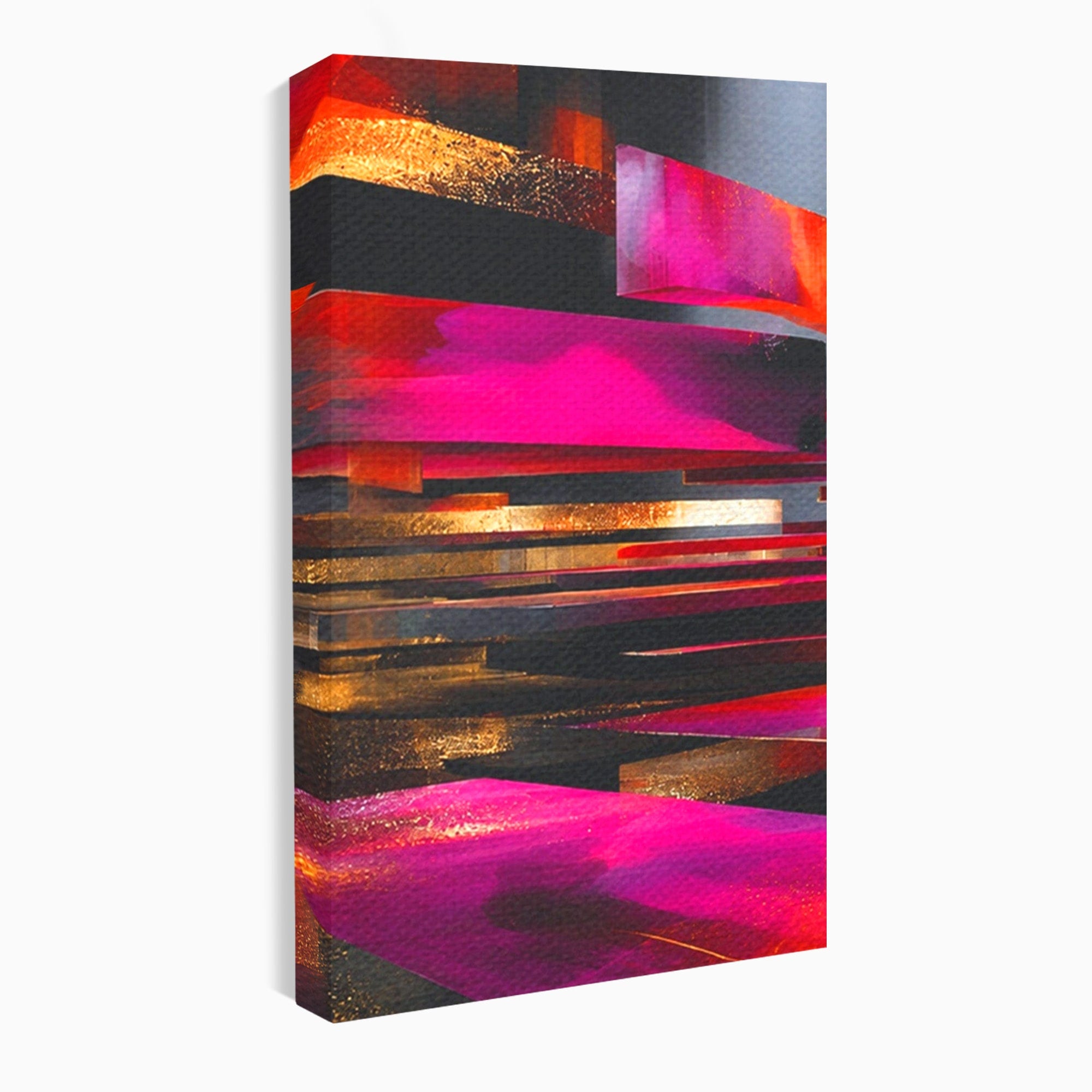 Set 2 Tablouri Canvas Premium LuxCanva® C2-1360, Arhitectura Abstracta, Abstract, Arhitectura, Modern, Living, Birou, Culori Vibrante