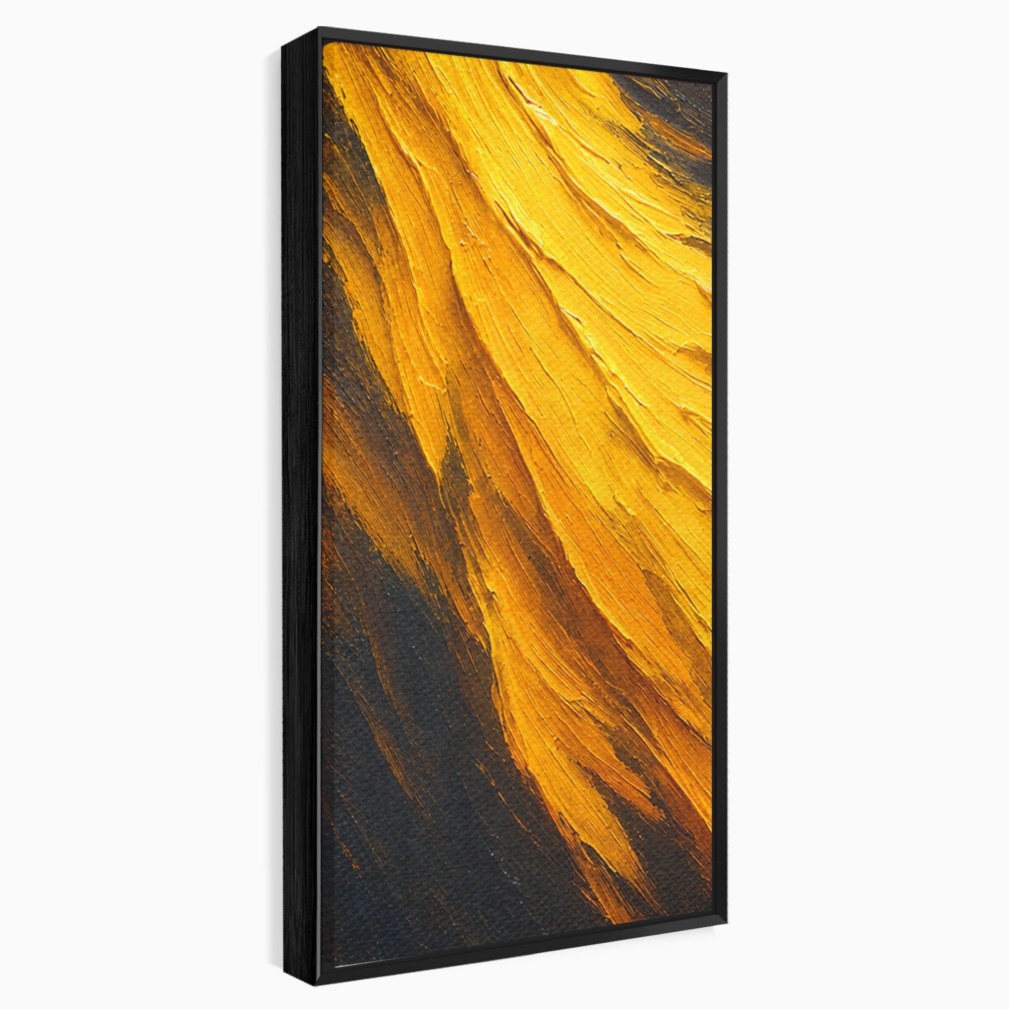 Set 2 Tablouri Canvas Premium LuxCanva® C2-1362, Vortex Auriu, Abstract, Vortex, Textura, Arta Moderna, Living, Culori Vibrante