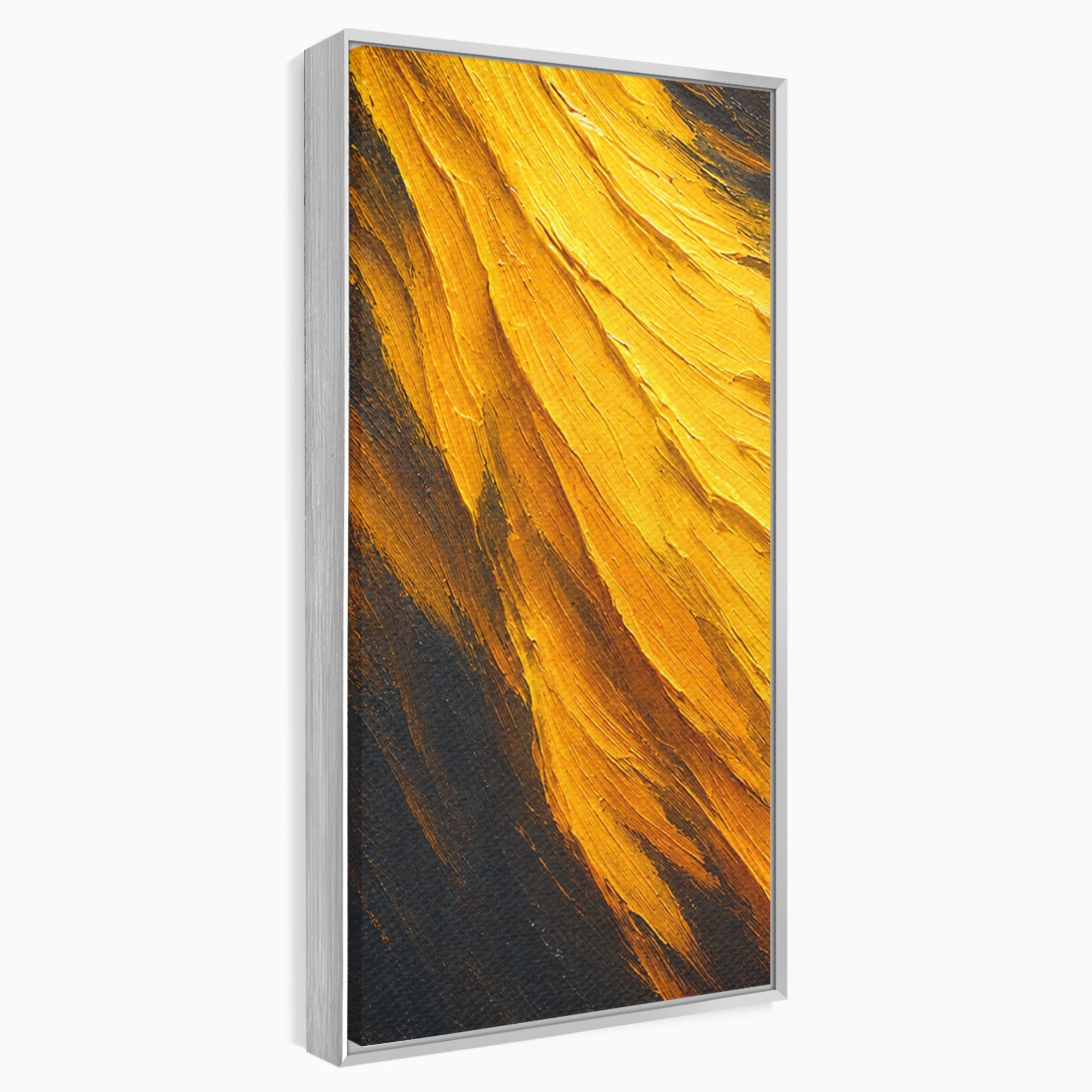 Set 2 Tablouri Canvas Premium LuxCanva® C2-1362, Vortex Auriu, Abstract, Vortex, Textura, Arta Moderna, Living, Culori Vibrante