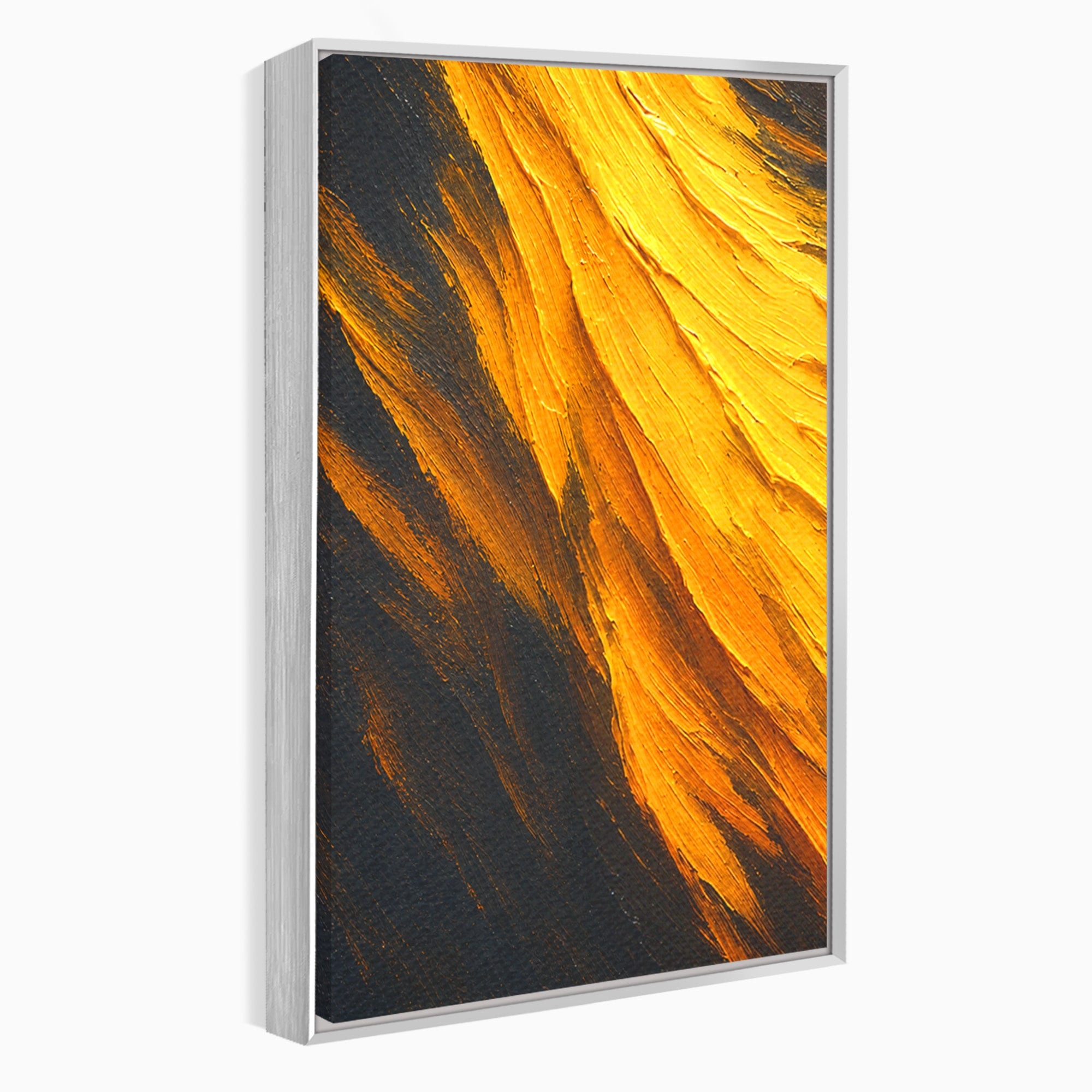 Set 2 Tablouri Canvas Premium LuxCanva® C2-1362, Vortex Auriu, Abstract, Vortex, Textura, Arta Moderna, Living, Culori Vibrante