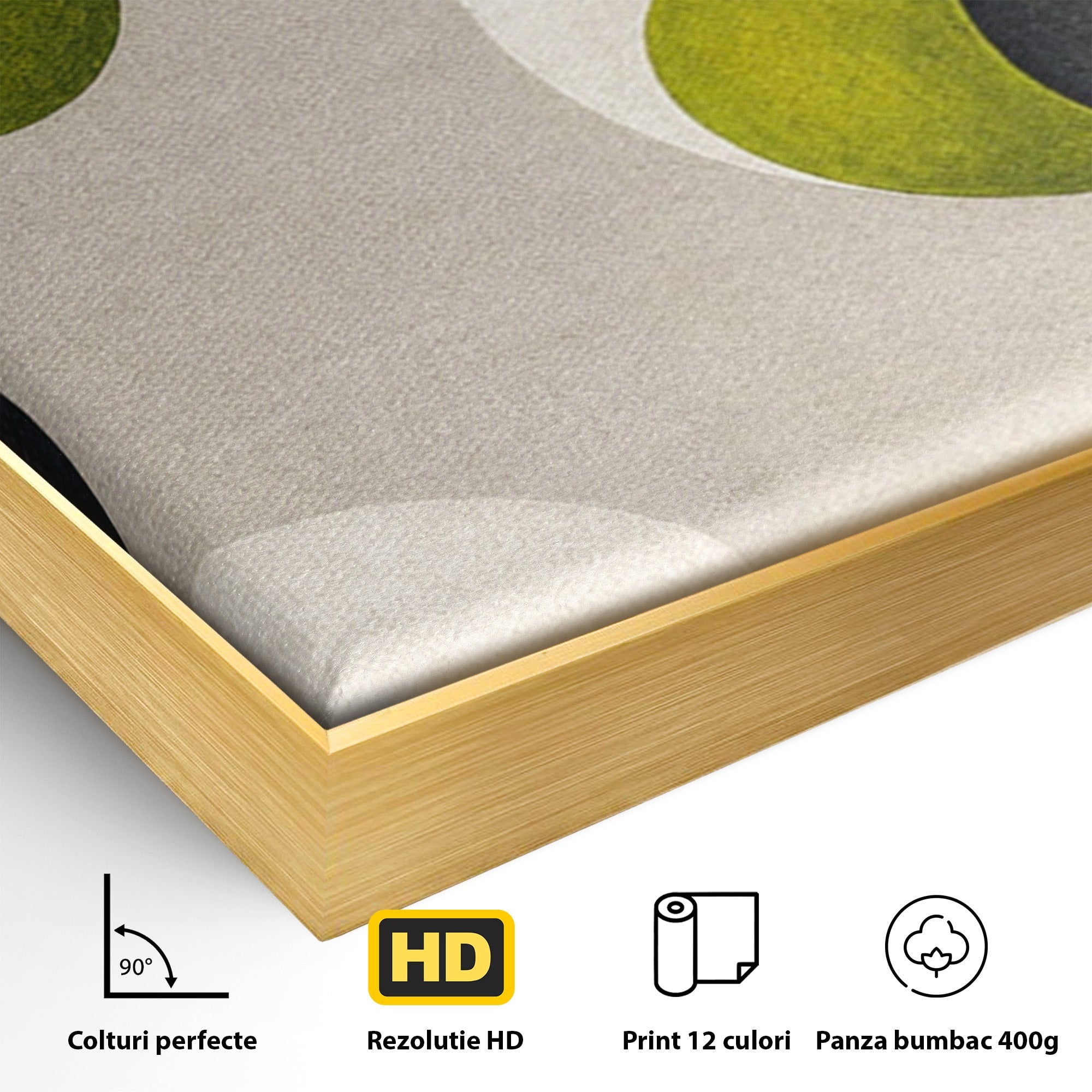 Set 2 Tablouri Canvas Premium LuxCanva® C2-1381, Forme Abstracte Organice, Abstract, Forme, Modern, Living, Birou, Culori Vibrante