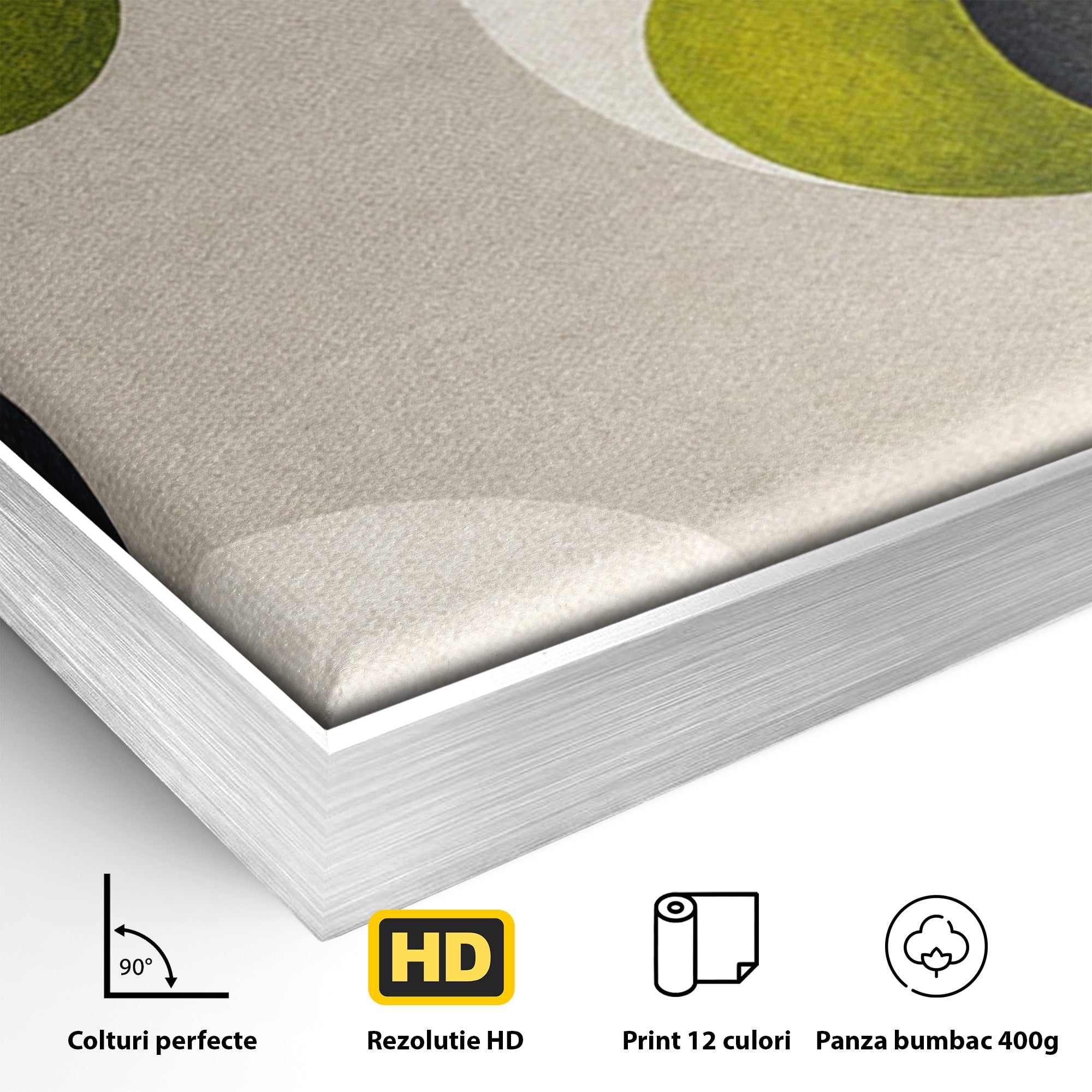 Set 2 Tablouri Canvas Premium LuxCanva® C2-1381, Forme Abstracte Organice, Abstract, Forme, Modern, Living, Birou, Culori Vibrante