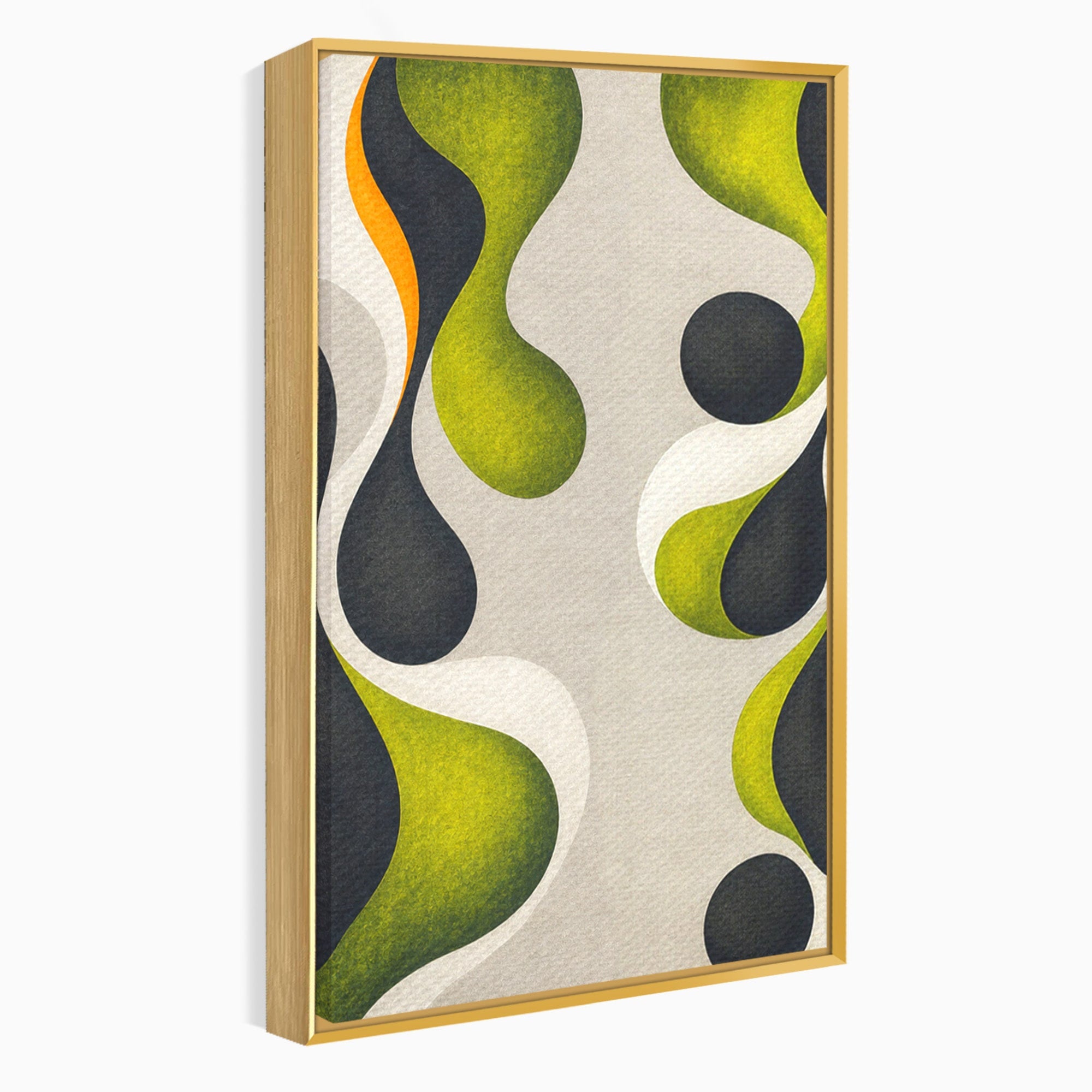 Set 2 Tablouri Canvas Premium LuxCanva® C2-1381, Forme Abstracte Organice, Abstract, Forme, Modern, Living, Birou, Culori Vibrante