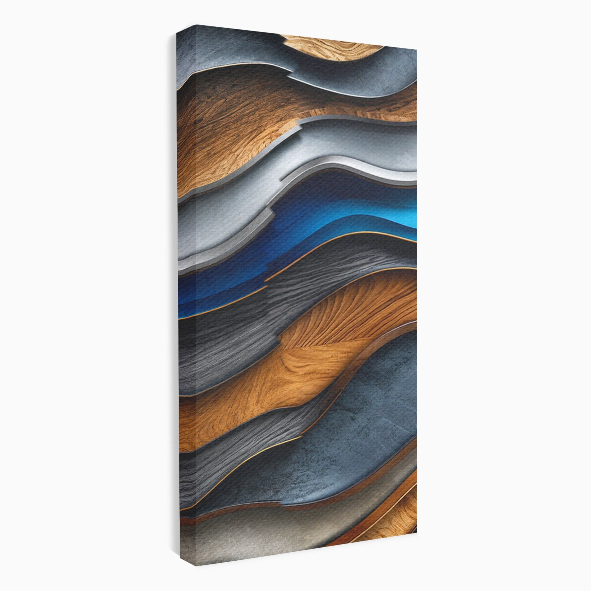 Set 2 Tablouri Canvas Premium LuxCanva® C2-1390, Valuri Abstracte, Abstract, Valuri, Textura, Living, Birou, Culori Vibrante