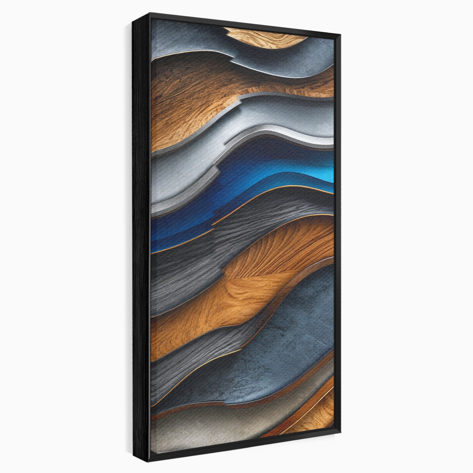 Set 2 Tablouri Canvas Premium LuxCanva® C2-1390, Valuri Abstracte, Abstract, Valuri, Textura, Living, Birou, Culori Vibrante