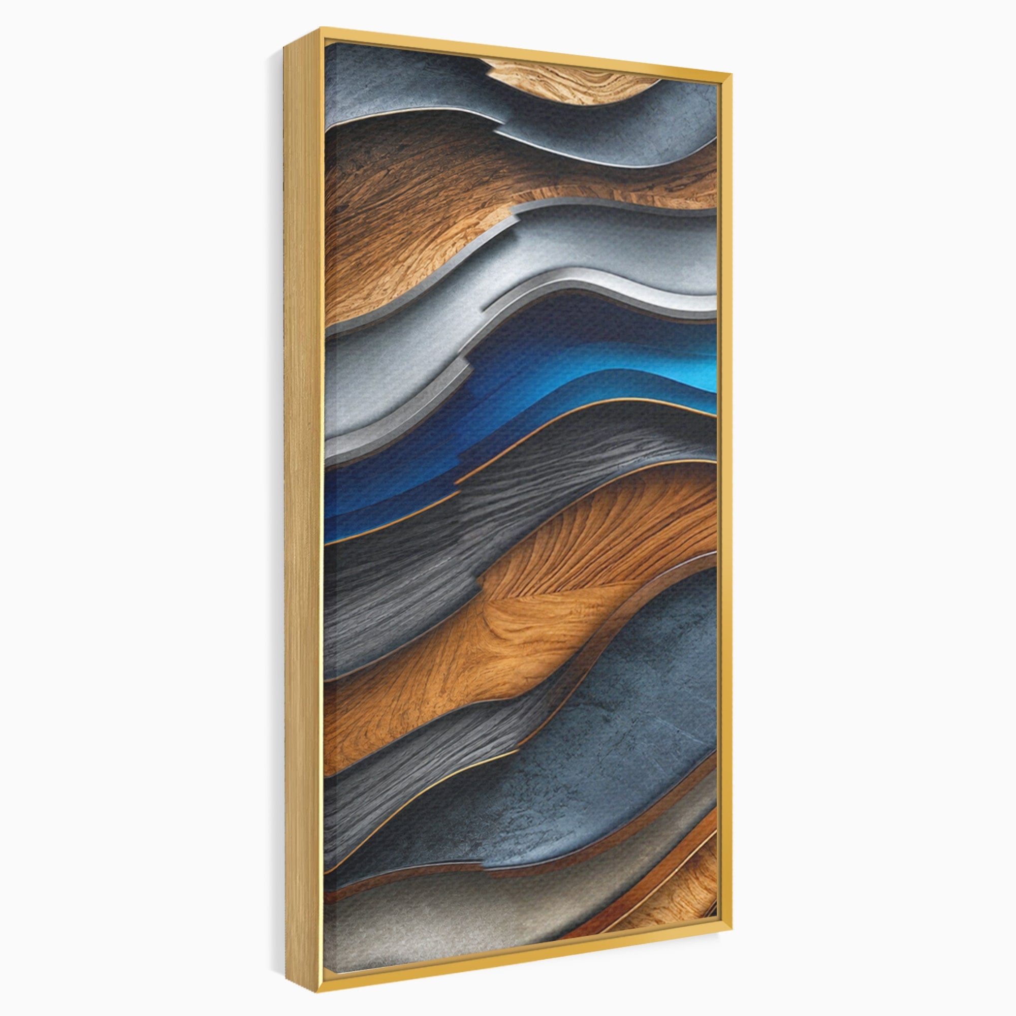 Set 2 Tablouri Canvas Premium LuxCanva® C2-1390, Valuri Abstracte, Abstract, Valuri, Textura, Living, Birou, Culori Vibrante