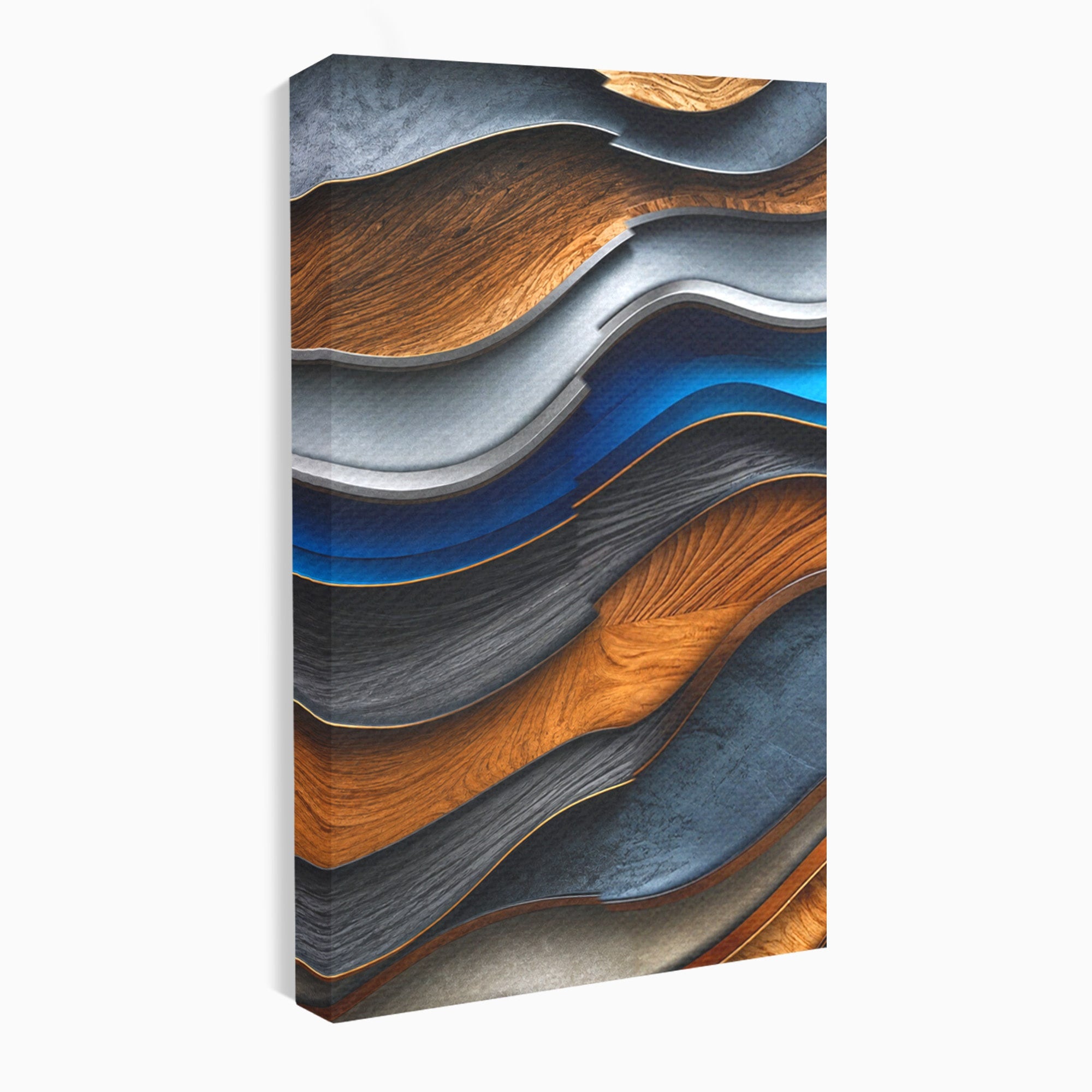 Set 2 Tablouri Canvas Premium LuxCanva® C2-1390, Valuri Abstracte, Abstract, Valuri, Textura, Living, Birou, Culori Vibrante