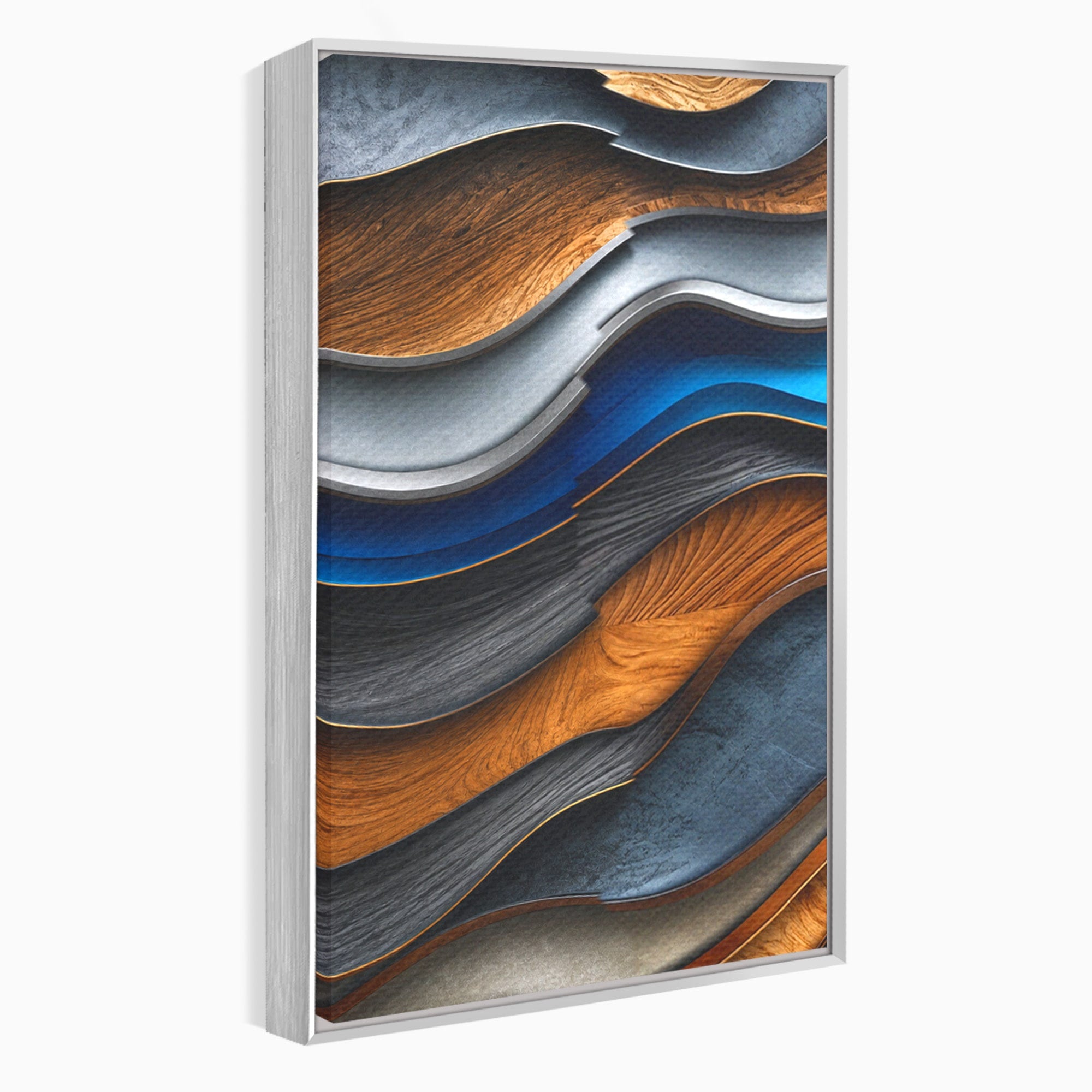 Set 2 Tablouri Canvas Premium LuxCanva® C2-1390, Valuri Abstracte, Abstract, Valuri, Textura, Living, Birou, Culori Vibrante