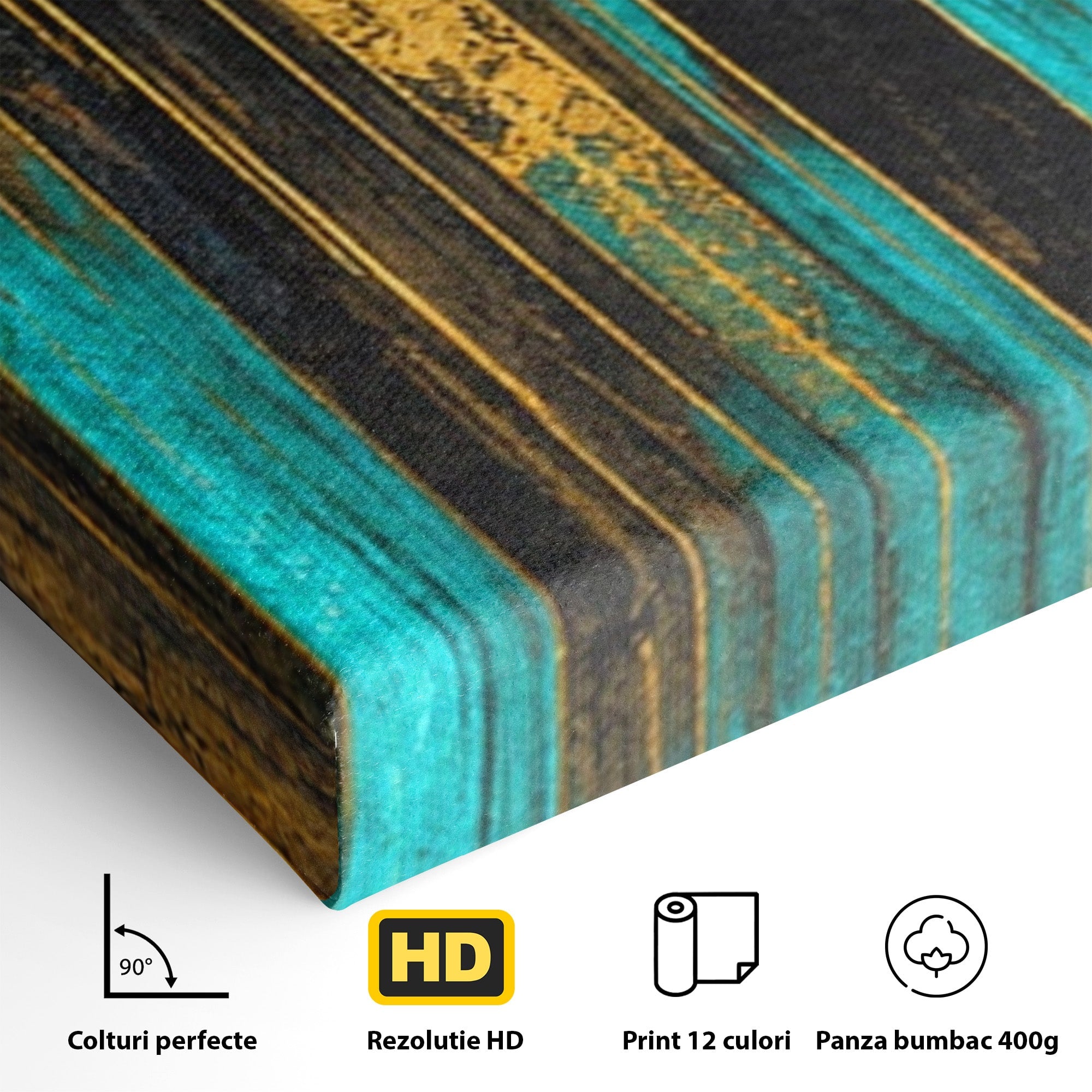 Set 2 Tablouri Canvas Premium LuxCanva® C2-1393, Orasul Aurit, Oras, Abstract, Modern, Lux, Birou, Culori Vibrante
