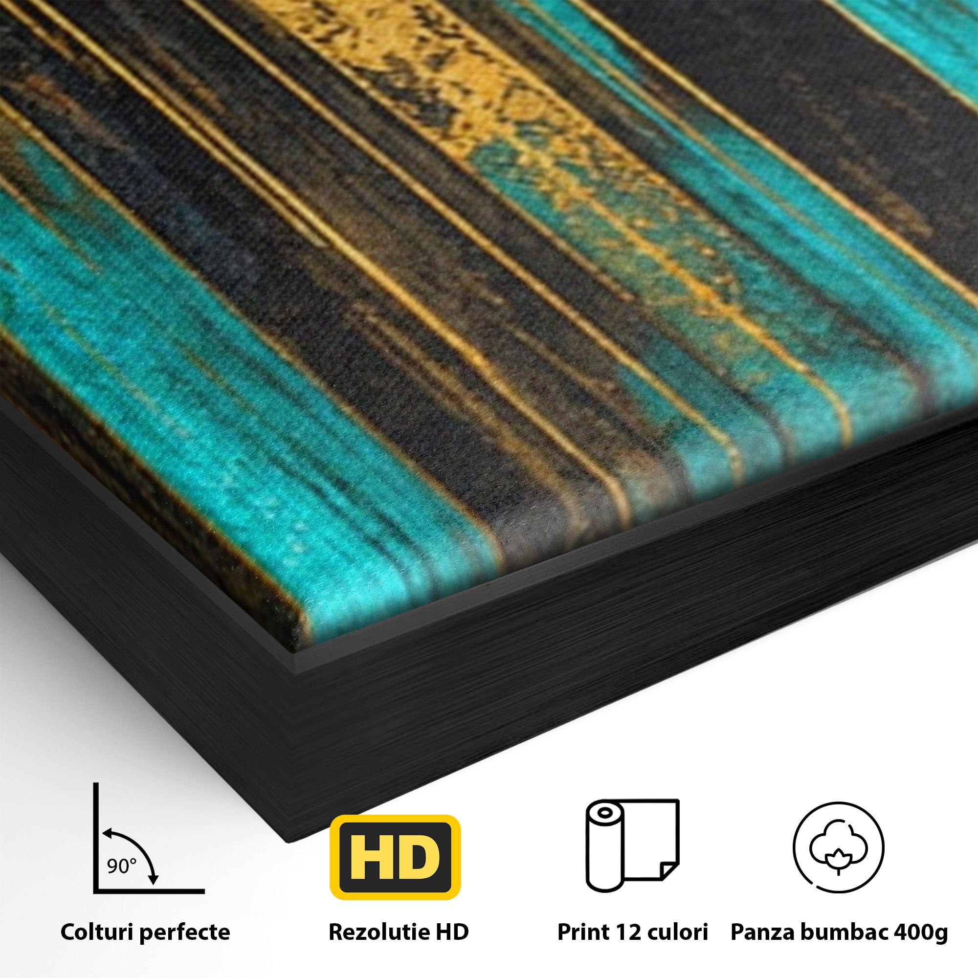 Set 2 Tablouri Canvas Premium LuxCanva® C2-1393, Orasul Aurit, Oras, Abstract, Modern, Lux, Birou, Culori Vibrante