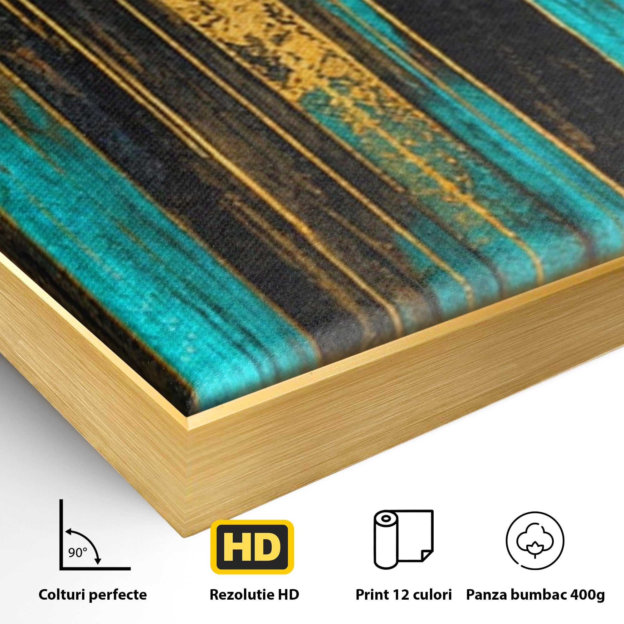 Set 2 Tablouri Canvas Premium LuxCanva® C2-1393, Orasul Aurit, Oras, Abstract, Modern, Lux, Birou, Culori Vibrante