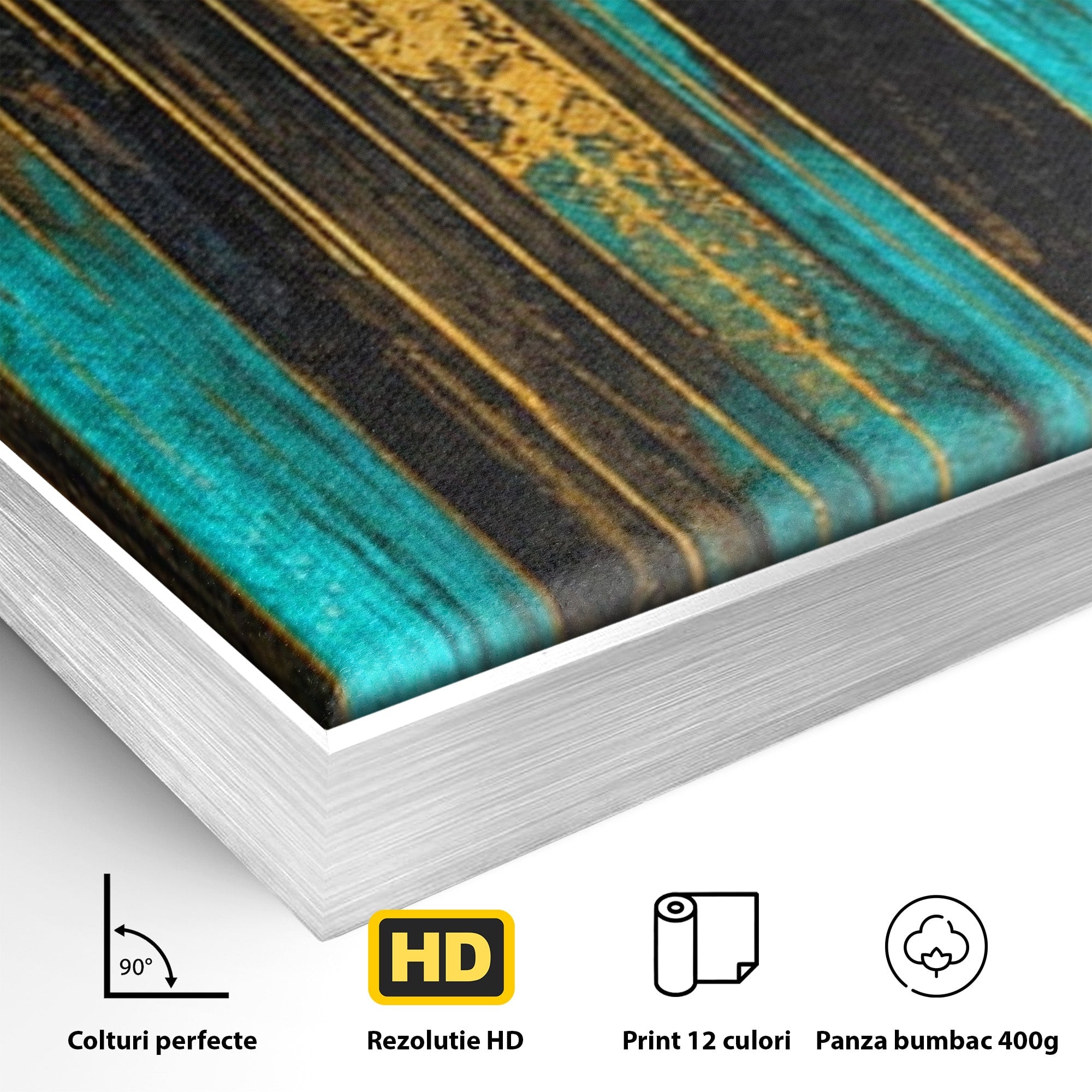 Set 2 Tablouri Canvas Premium LuxCanva® C2-1393, Orasul Aurit, Oras, Abstract, Modern, Lux, Birou, Culori Vibrante