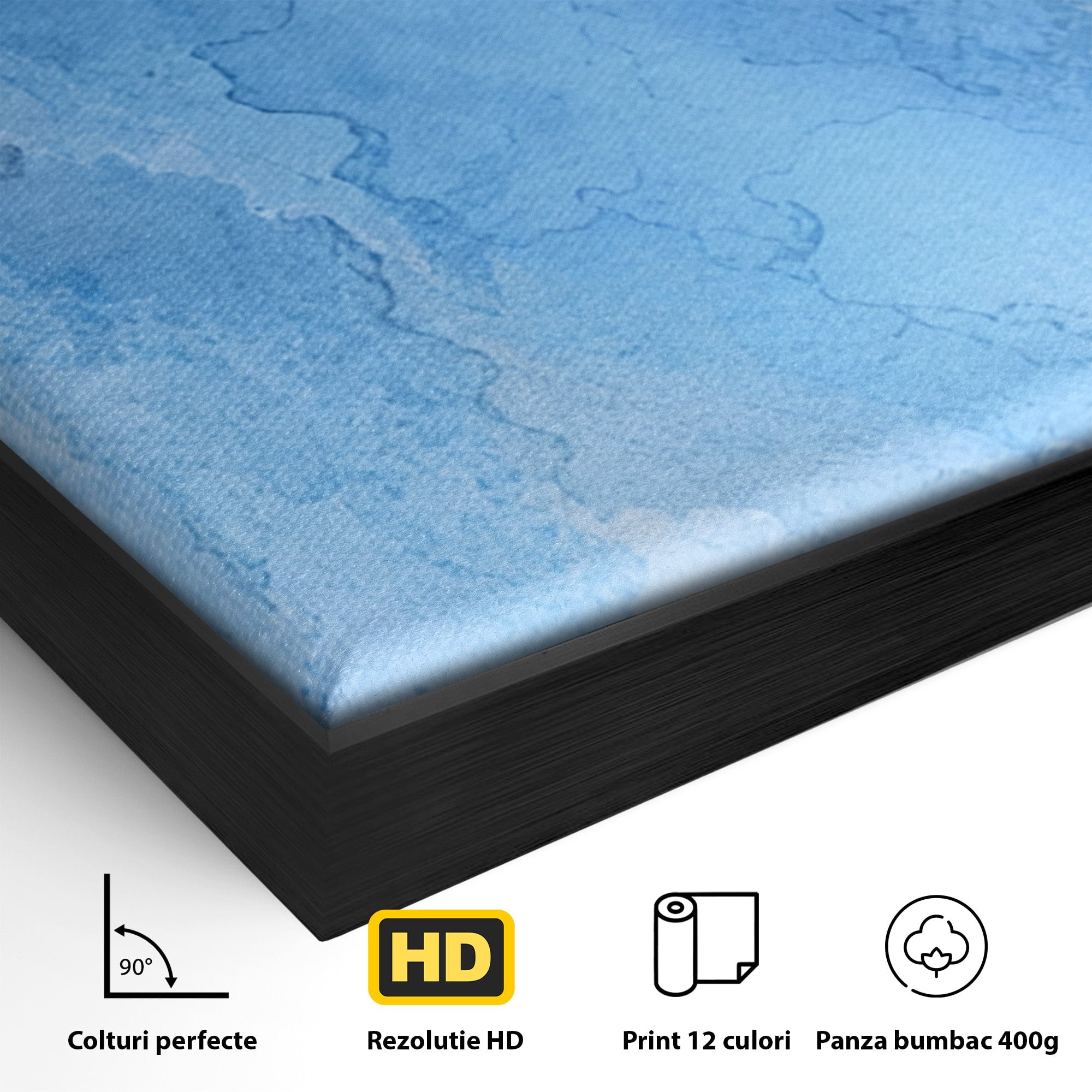 Set 3 Tablouri Canvas Premium LuxCanva® C3-1014, Pasari Pe Cer, Abstract, Culori, Living, Dormitor, Birou, Relaxare, Culori Vibrante