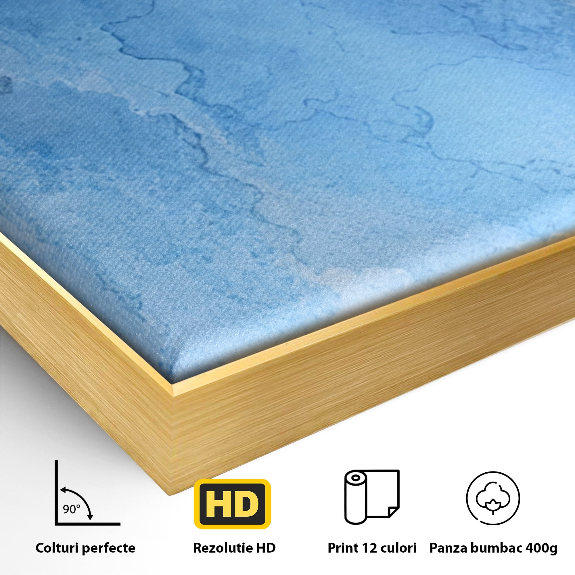 Set 3 Tablouri Canvas Premium LuxCanva® C3-1014, Pasari Pe Cer, Abstract, Culori, Living, Dormitor, Birou, Relaxare, Culori Vibrante