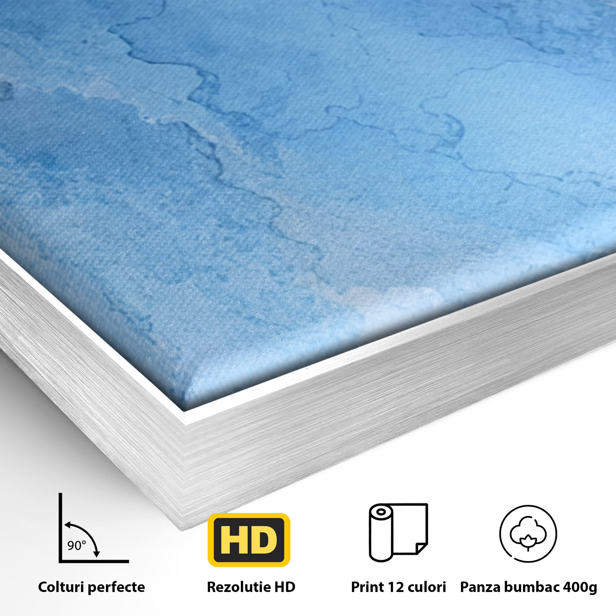 Set 3 Tablouri Canvas Premium LuxCanva® C3-1014, Pasari Pe Cer, Abstract, Culori, Living, Dormitor, Birou, Relaxare, Culori Vibrante