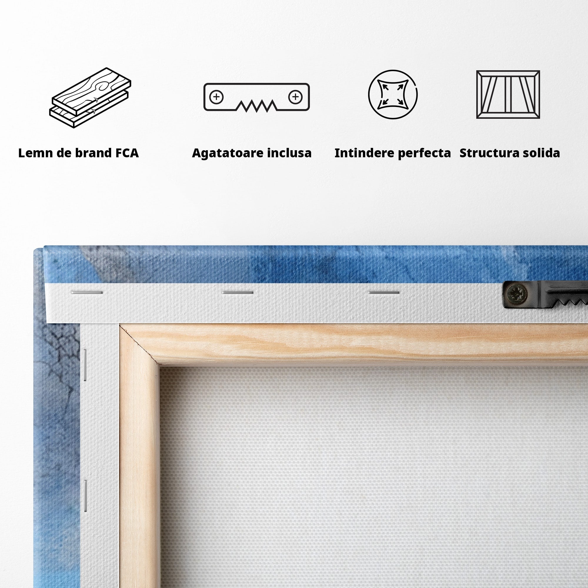Set 3 Tablouri Canvas Premium LuxCanva® C3-1014, Pasari Pe Cer, Abstract, Culori, Living, Dormitor, Birou, Relaxare, Culori Vibrante