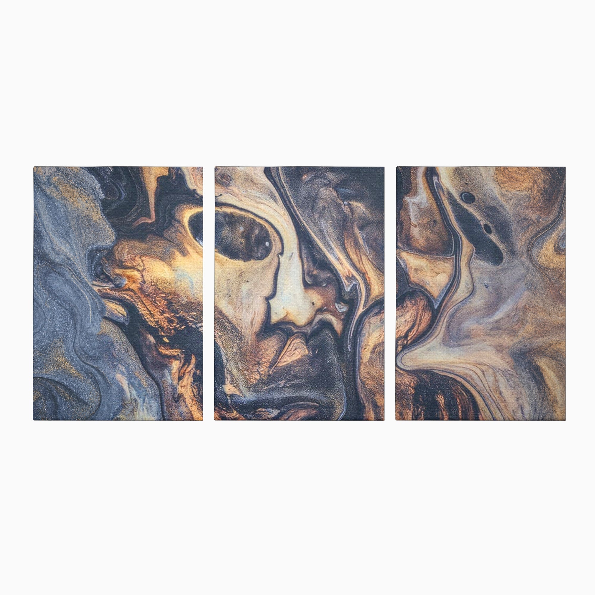 Set 3 Tablouri Canvas Premium LuxCanva® C3-1042, Abstract, Culori, Abstract, Office, Living Room, Relaxare, Culori Vibrante