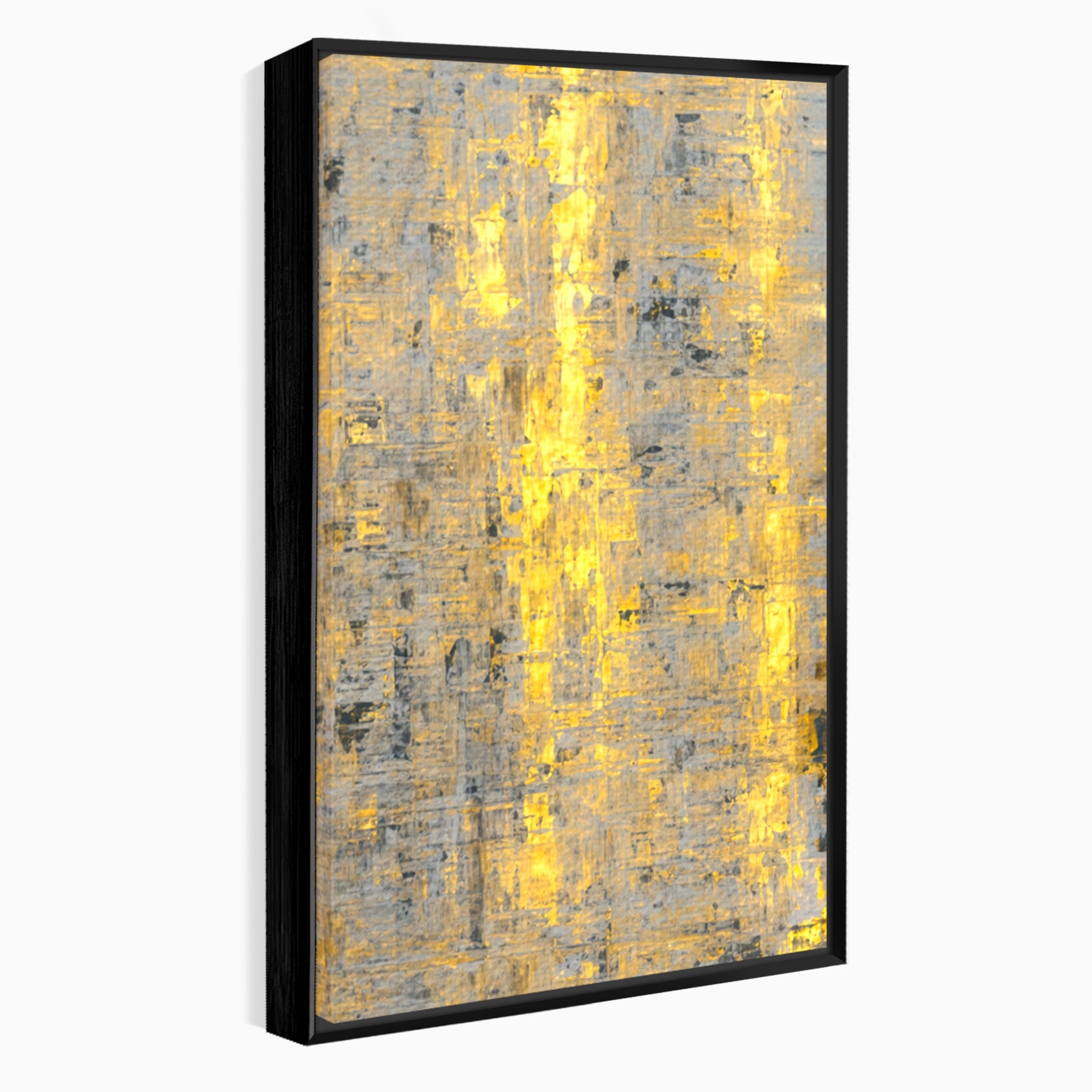 Set 3 Tablouri Canvas Premium LuxCanva® C3-1058, Gold And Brown Painting Abstract, Gold And Brown Painting Abstract, Dining Room, Living Room, Relaxare, Culori Vibrante