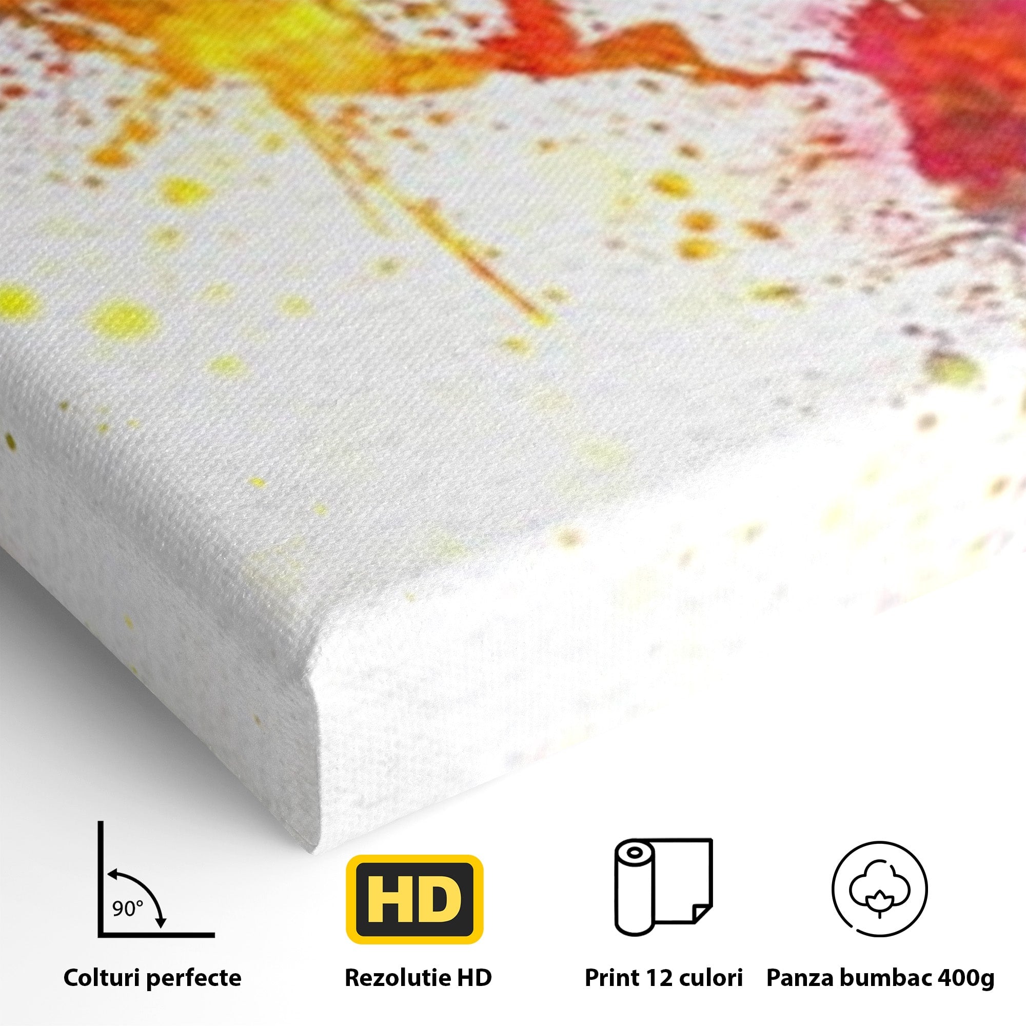 Set 3 Tablouri Canvas Premium LuxCanva® C3-1081, Harta Lumii In Culori, Inspirational, Calatorie, Motivational, Living Room, Office, Relaxare, Culori Vibrante