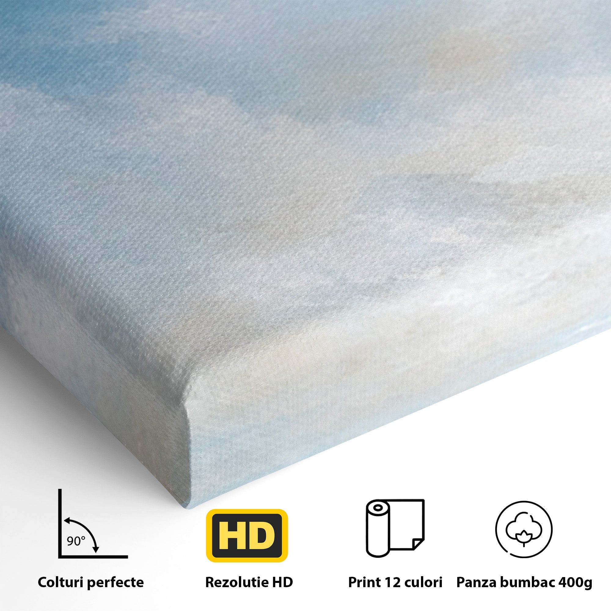 Set 3 Tablouri Canvas Premium LuxCanva® C3-1196, Oras Vazut Din Avion, Relaxare, Living Room, Culori Vibrante