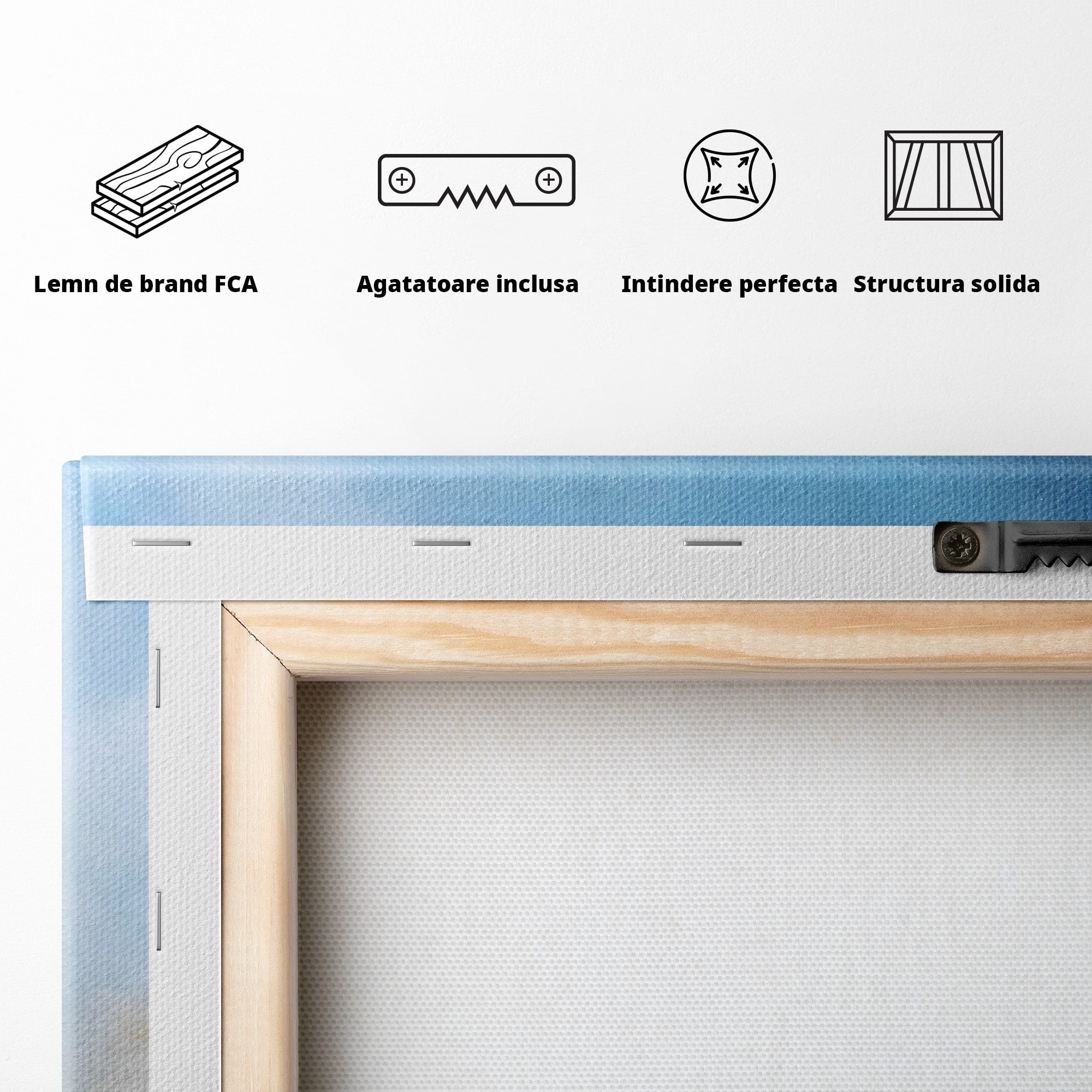 Set 3 Tablouri Canvas Premium LuxCanva® C3-1196, Oras Vazut Din Avion, Relaxare, Living Room, Culori Vibrante