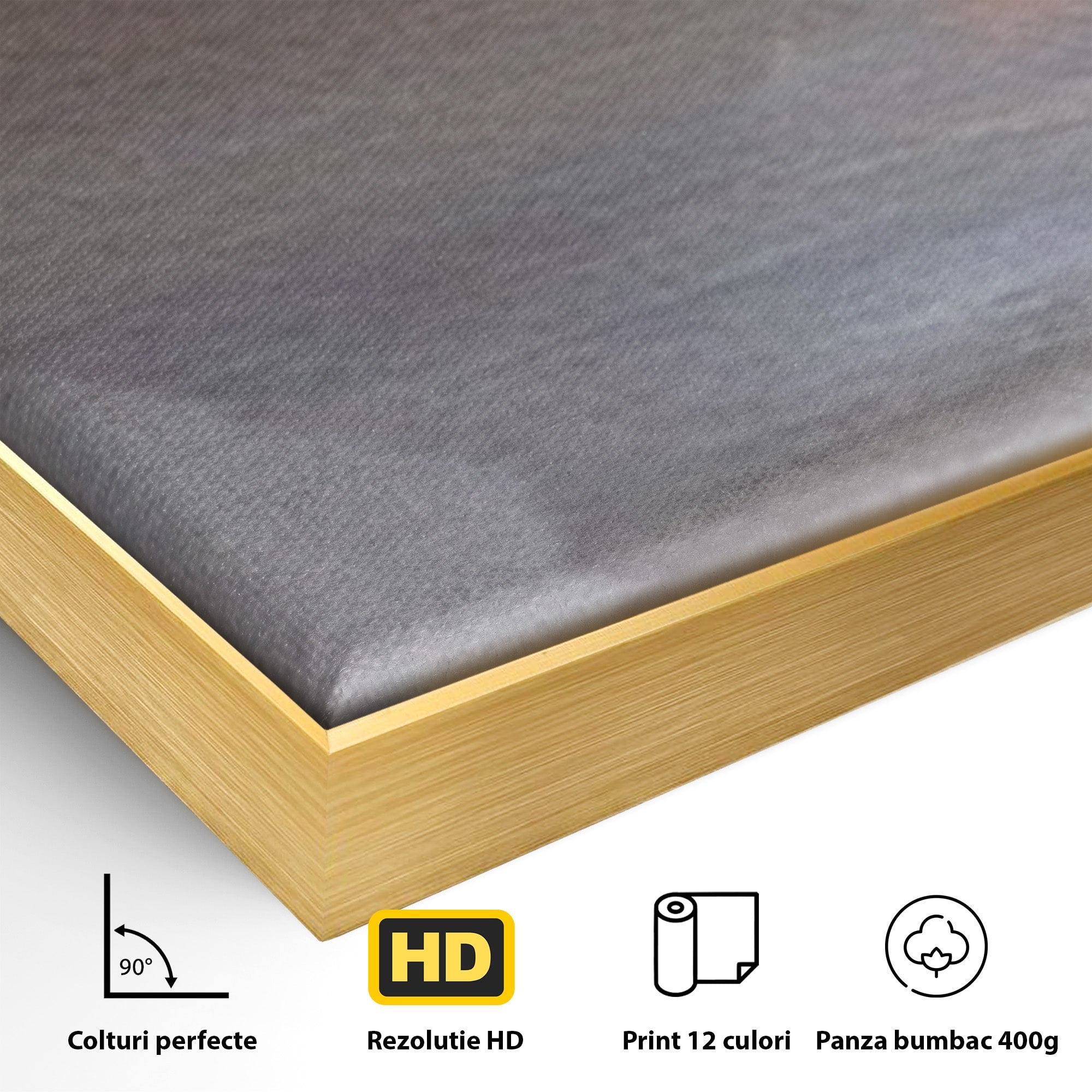Set 3 Tablouri Canvas Premium LuxCanva® C3-1199, Abstract Colors, Relaxare, Living Room, Culori Vibrante