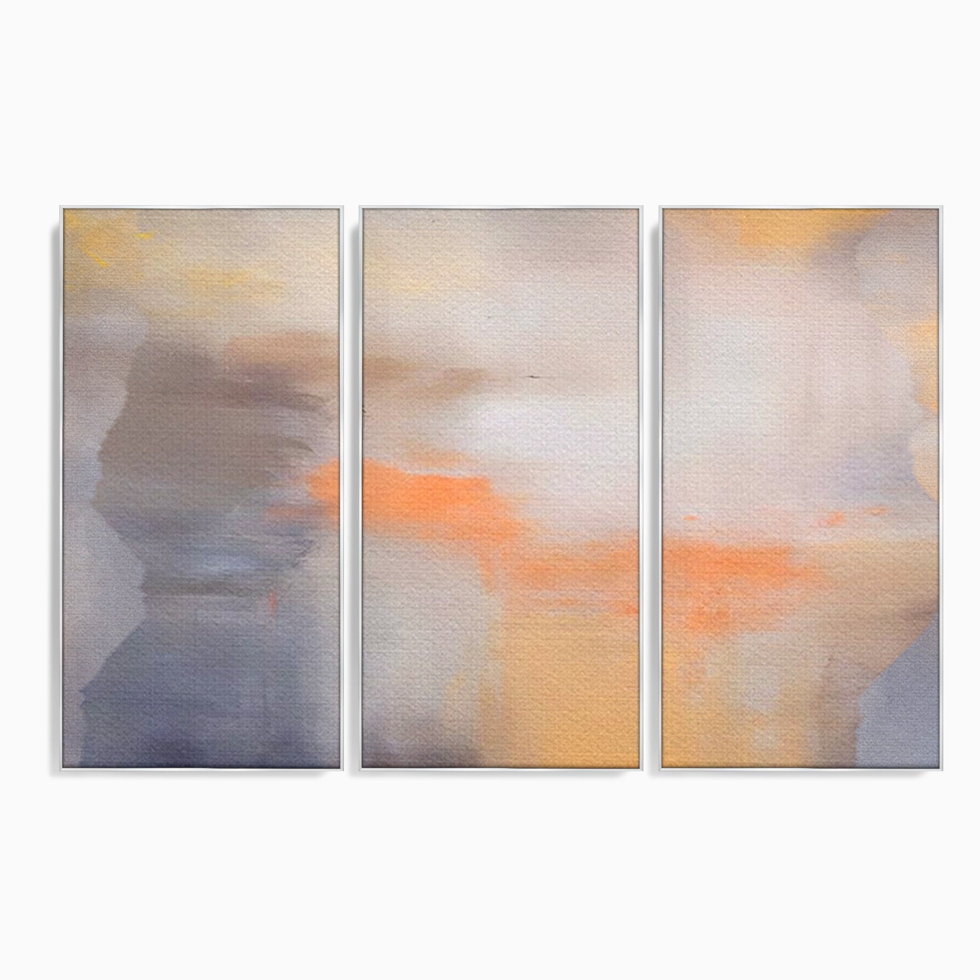 Set 3 Tablouri Canvas Premium LuxCanva® C3-1199, Abstract Colors, Relaxare, Living Room, Culori Vibrante