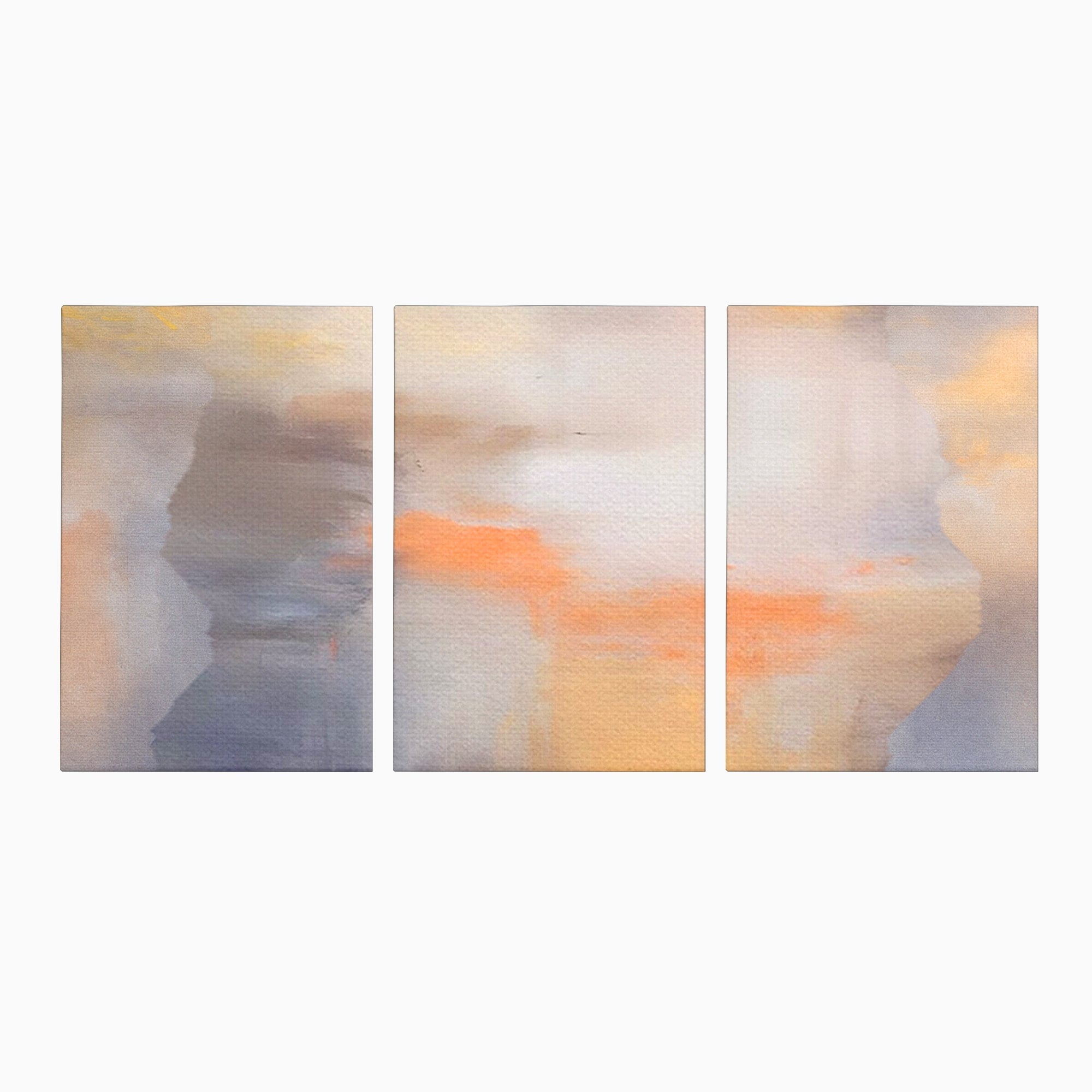 Set 3 Tablouri Canvas Premium LuxCanva® C3-1199, Abstract Colors, Relaxare, Living Room, Culori Vibrante