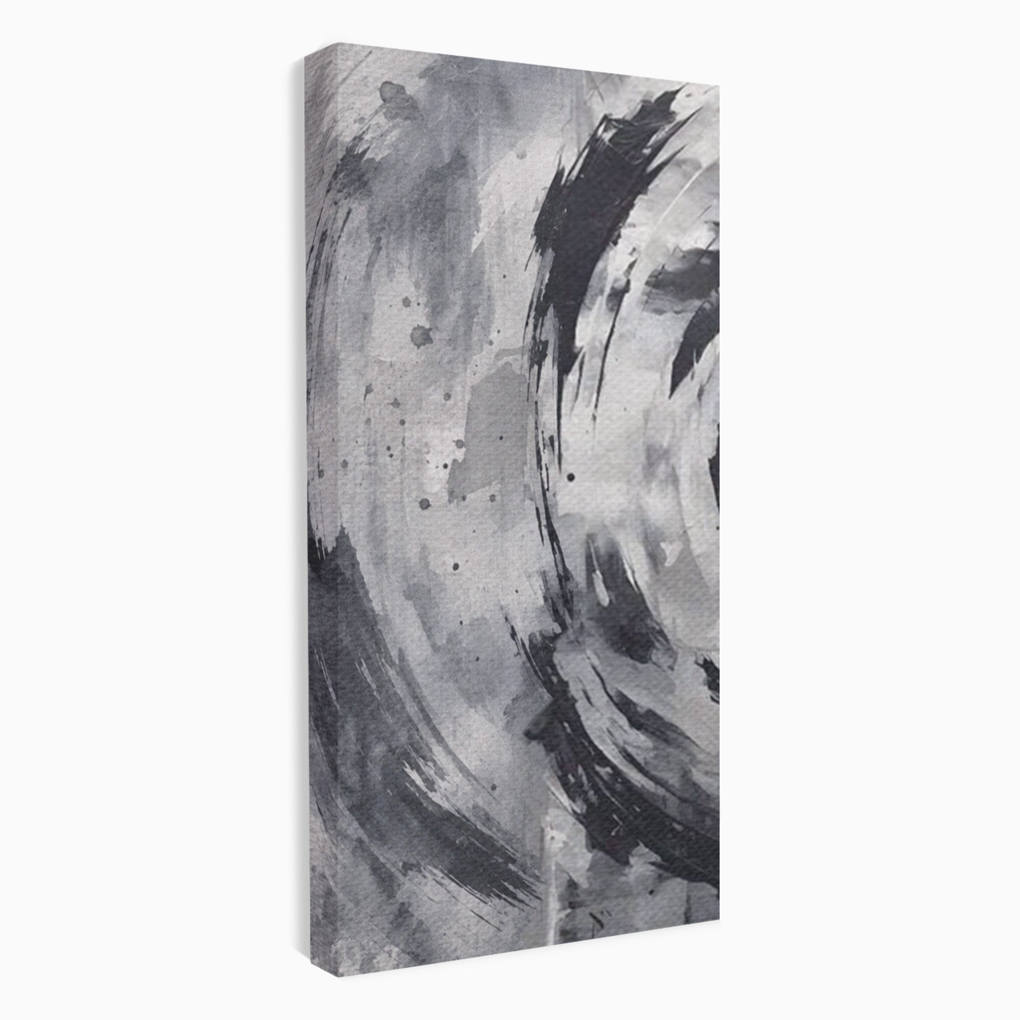 Set 3 Tablouri Canvas Premium LuxCanva® C3-1217, Abstract Round Paint, Culori, Decorativ, Living Room, Culori Vibrante