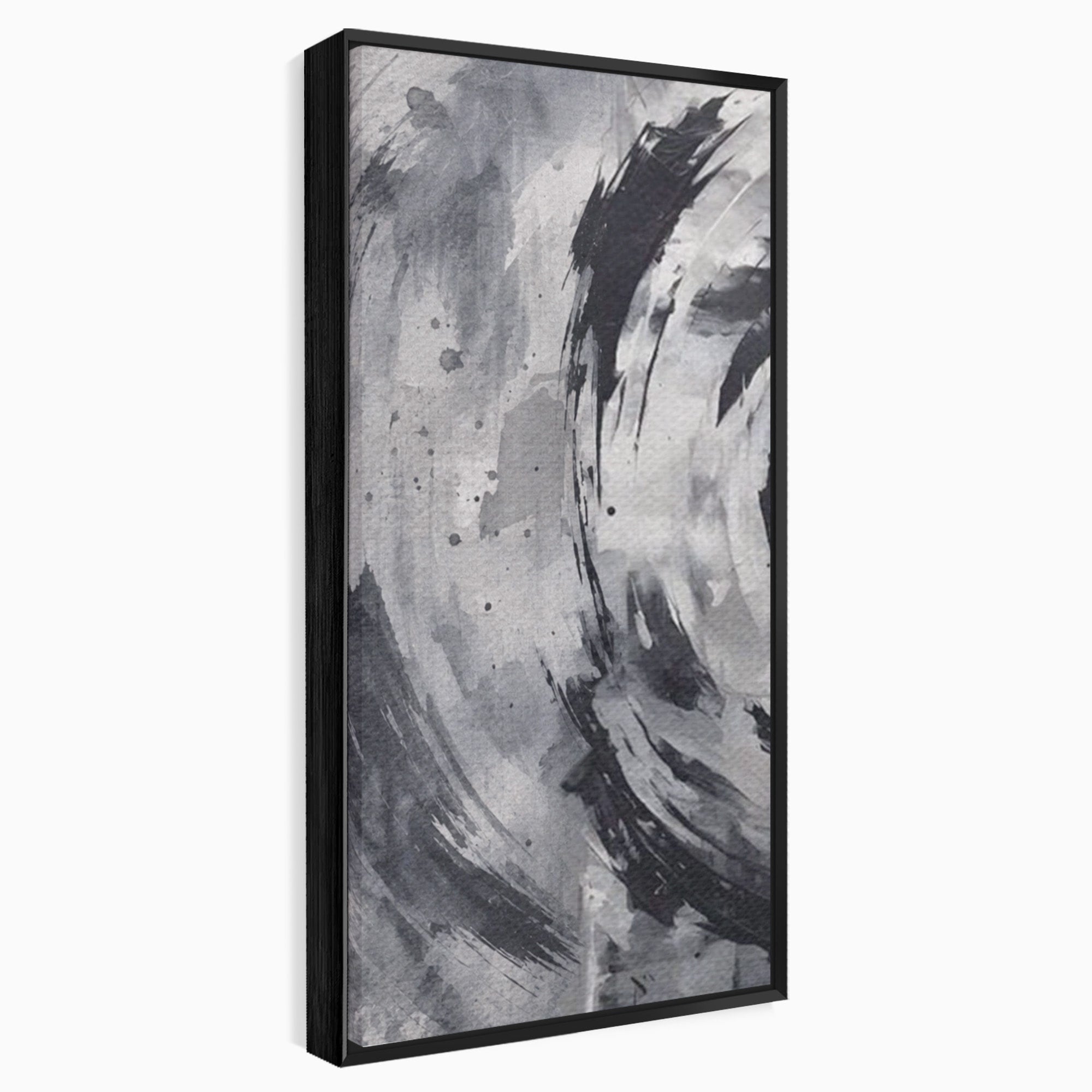 Set 3 Tablouri Canvas Premium LuxCanva® C3-1217, Abstract Round Paint, Culori, Decorativ, Living Room, Culori Vibrante