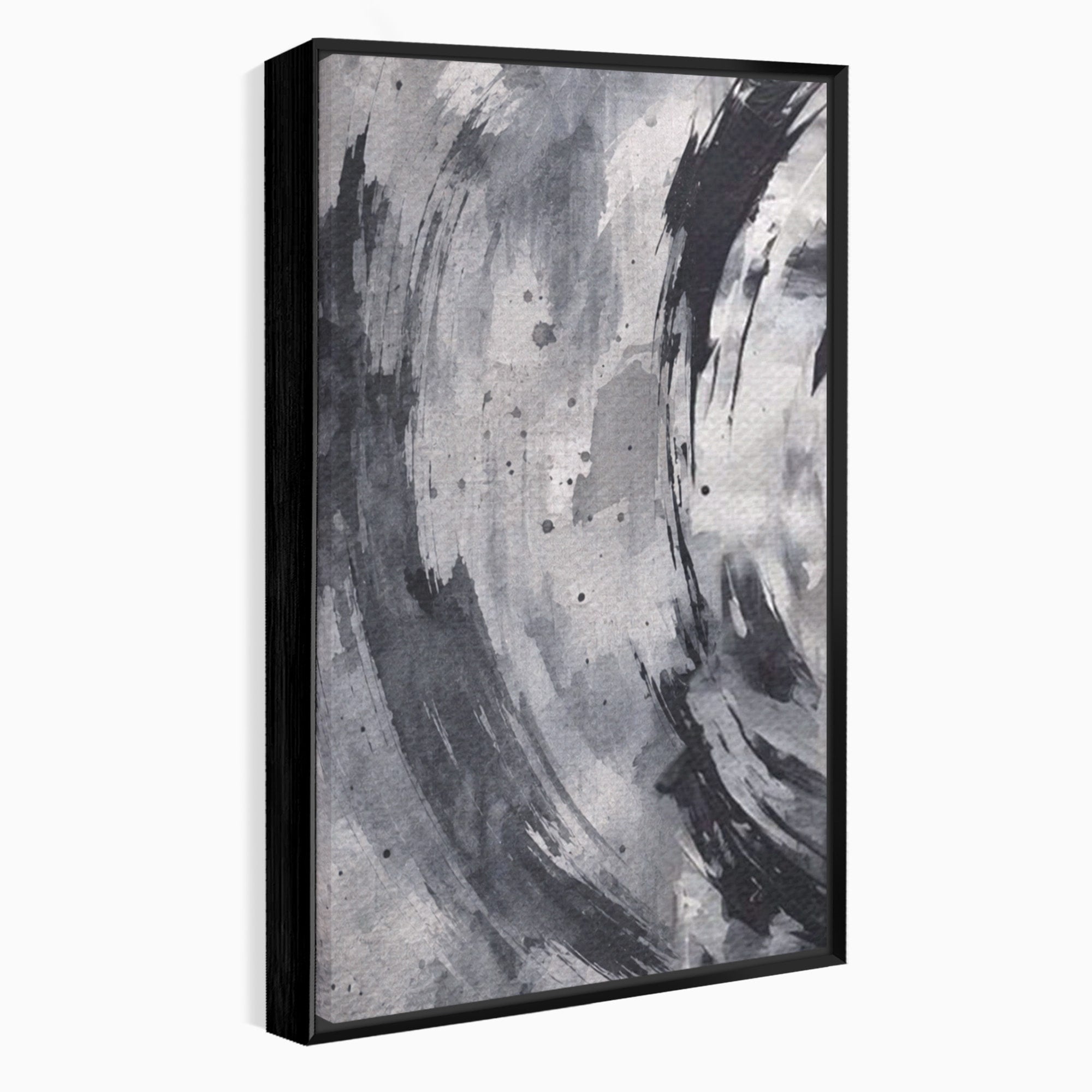 Set 3 Tablouri Canvas Premium LuxCanva® C3-1217, Abstract Round Paint, Culori, Decorativ, Living Room, Culori Vibrante