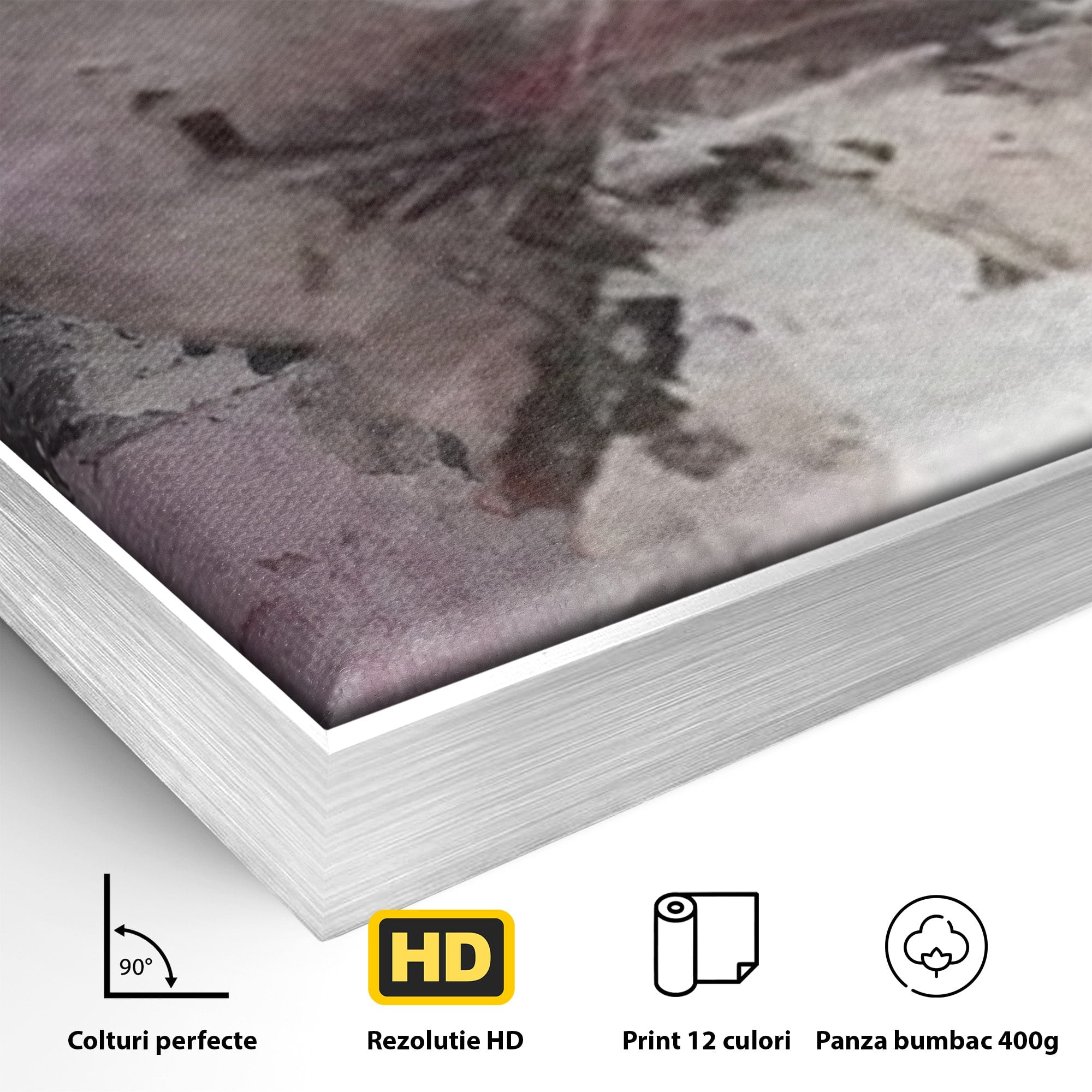 Set 3 Tablouri Canvas Premium LuxCanva® C3-1221, Pete De Culoare Tablou Abstract, Relaxare, Living Room, Culori Vibrante