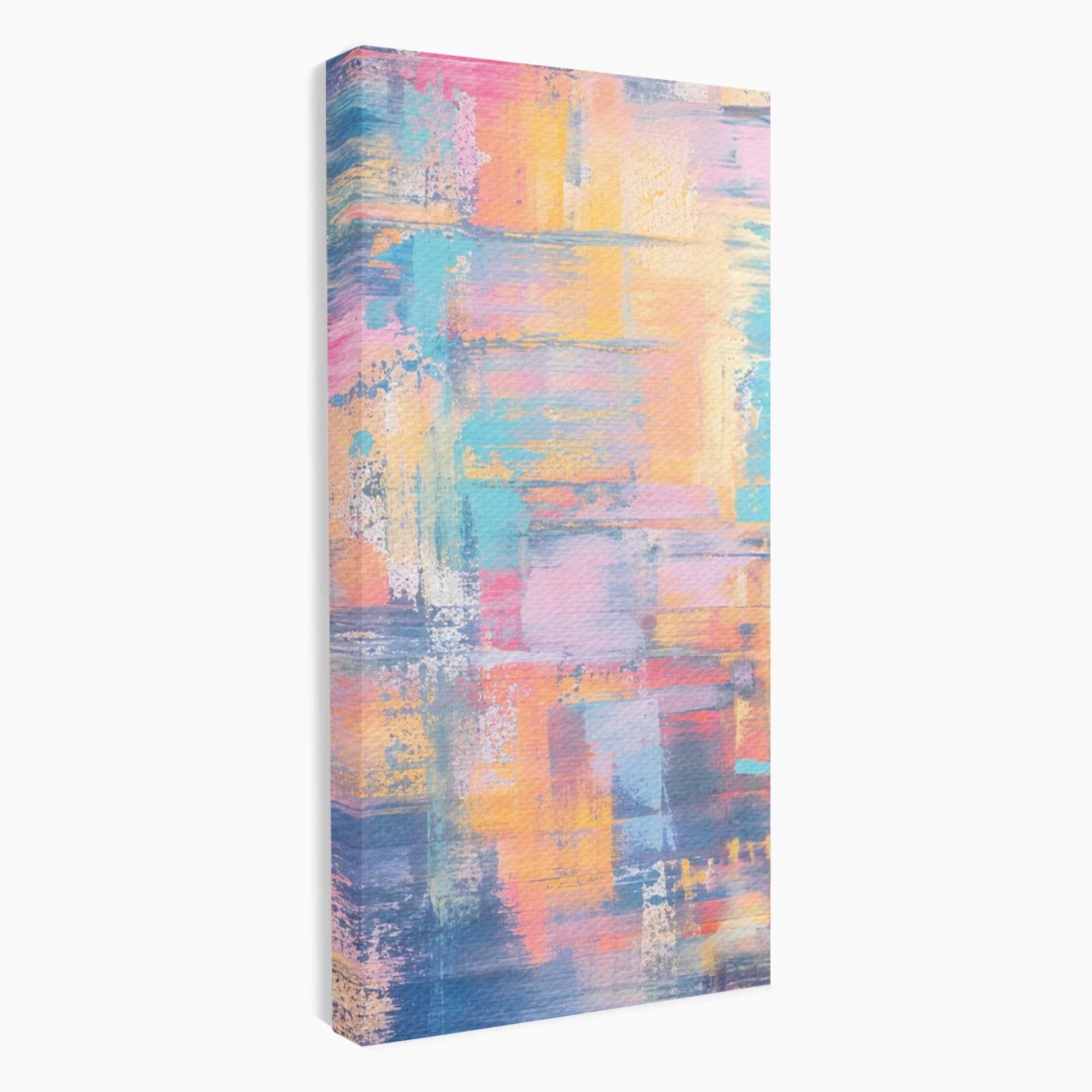 Set 3 Tablouri Canvas Premium LuxCanva® C3-1226, Abstract Colors Landscape, Relaxare, Living Room, Culori Vibrante
