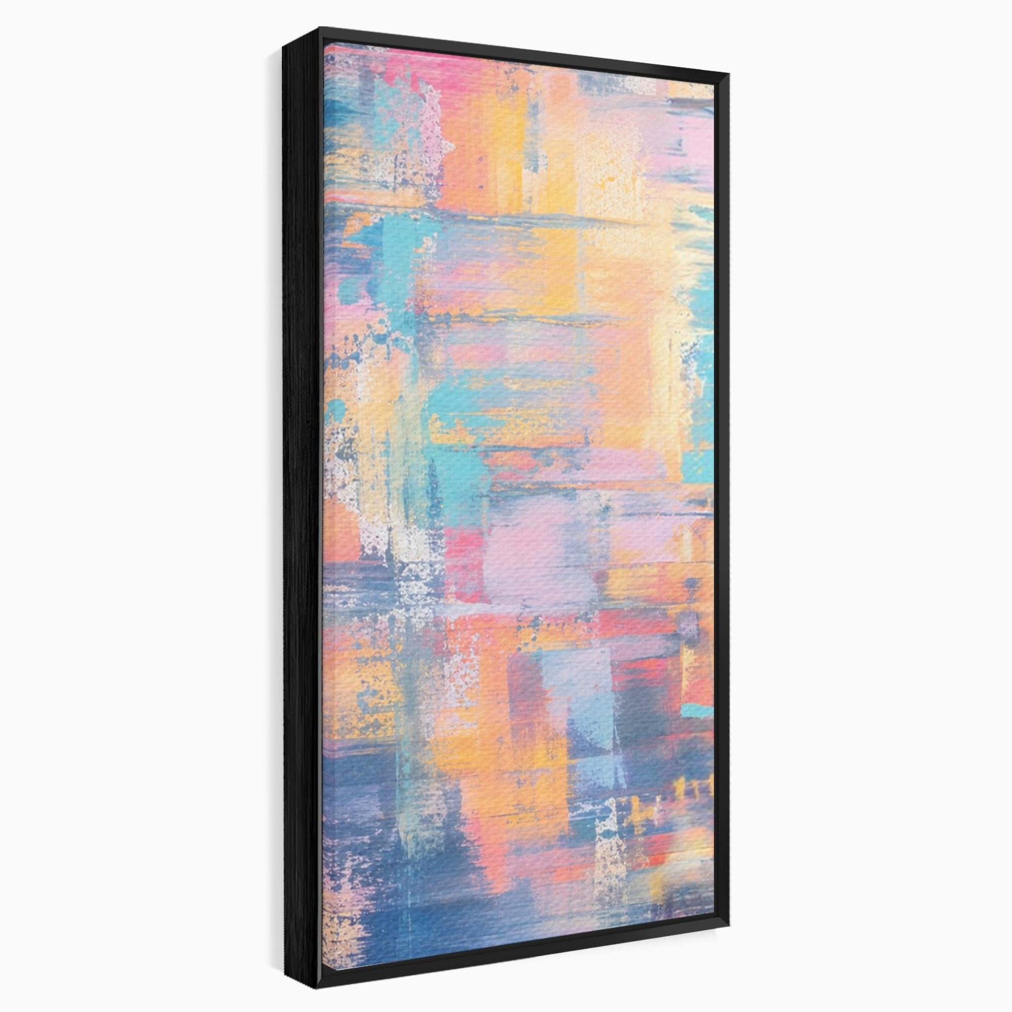 Set 3 Tablouri Canvas Premium LuxCanva® C3-1226, Abstract Colors Landscape, Relaxare, Living Room, Culori Vibrante