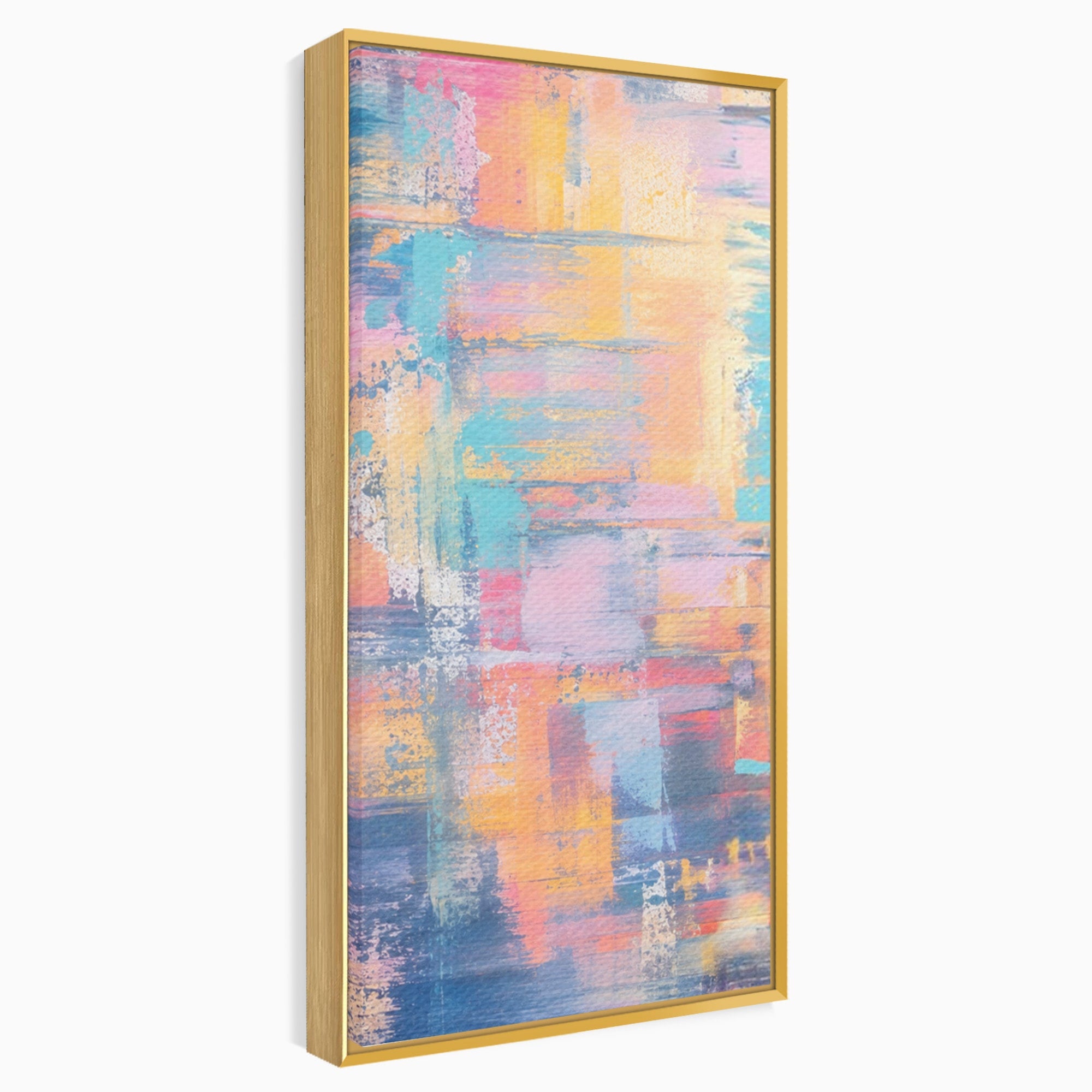 Set 3 Tablouri Canvas Premium LuxCanva® C3-1226, Abstract Colors Landscape, Relaxare, Living Room, Culori Vibrante
