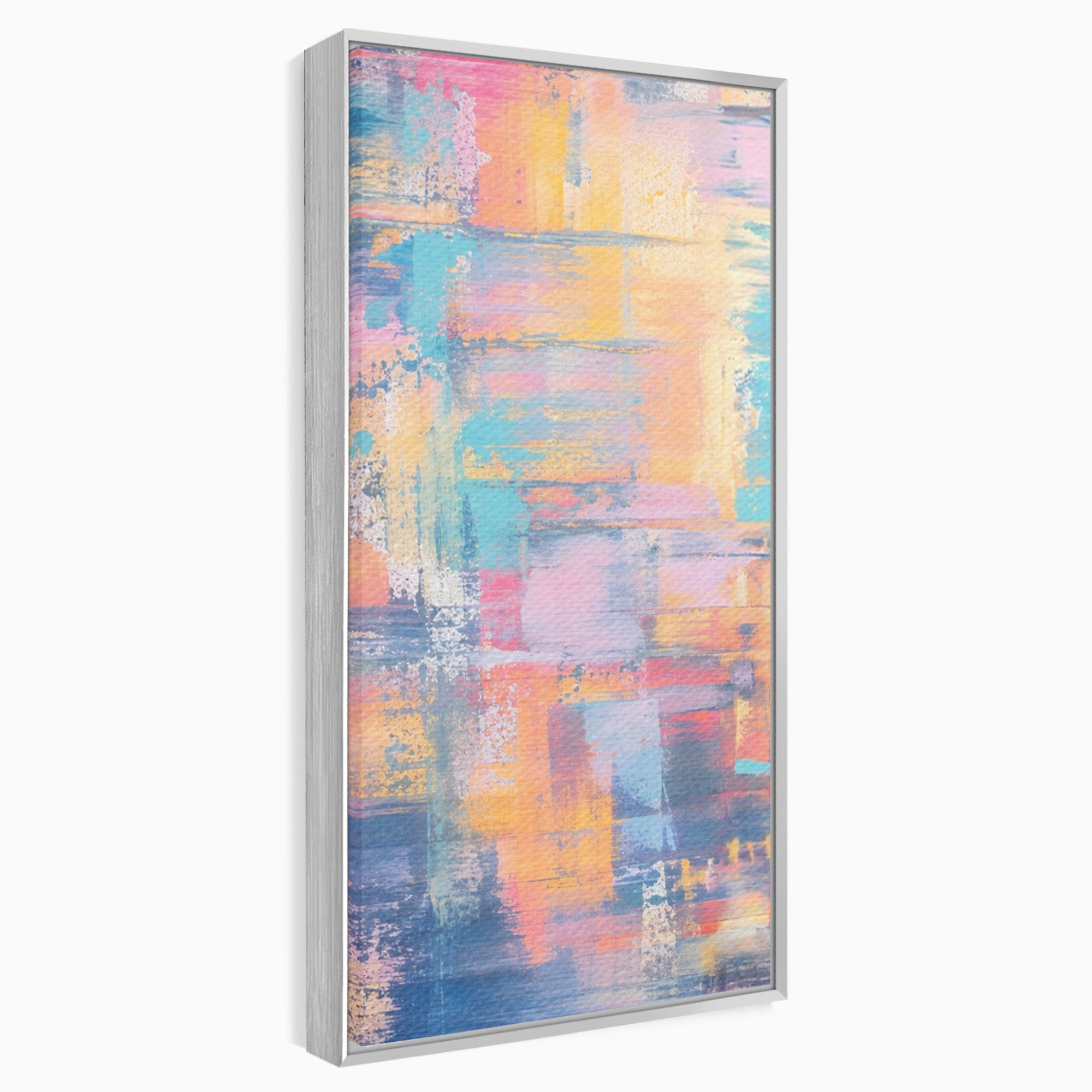 Set 3 Tablouri Canvas Premium LuxCanva® C3-1226, Abstract Colors Landscape, Relaxare, Living Room, Culori Vibrante