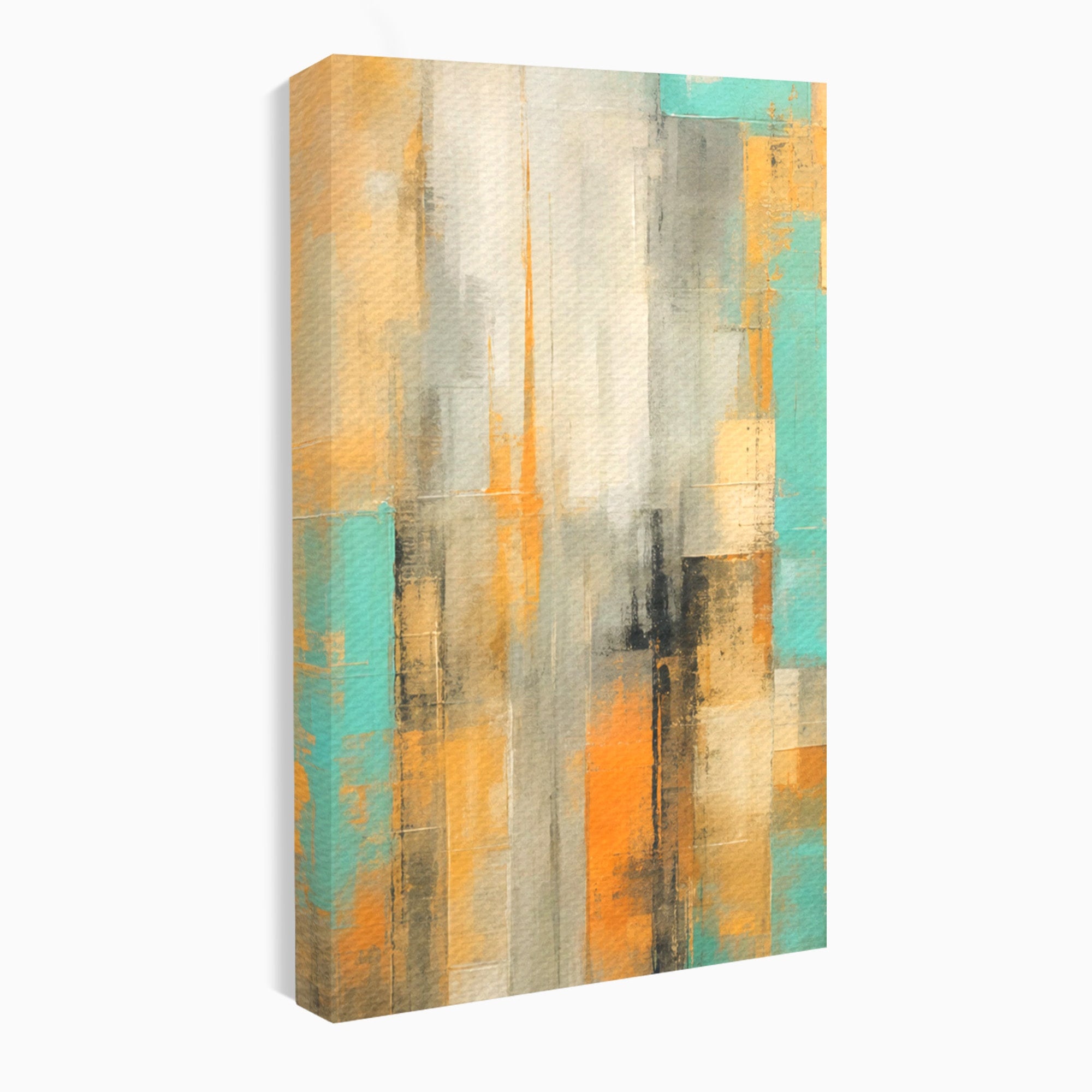 Set 3 Tablouri Canvas Premium LuxCanva® C3-1232, Abstract Colors Lanscape, Relaxare, Living Room, Culori Vibrante