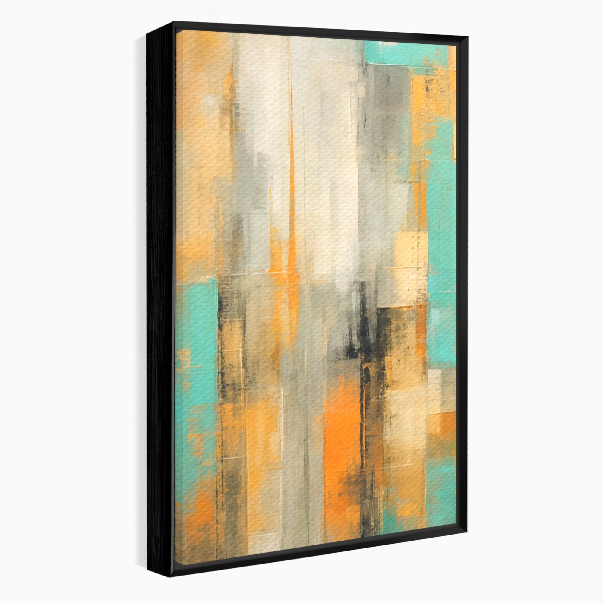 Set 3 Tablouri Canvas Premium LuxCanva® C3-1232, Abstract Colors Lanscape, Relaxare, Living Room, Culori Vibrante