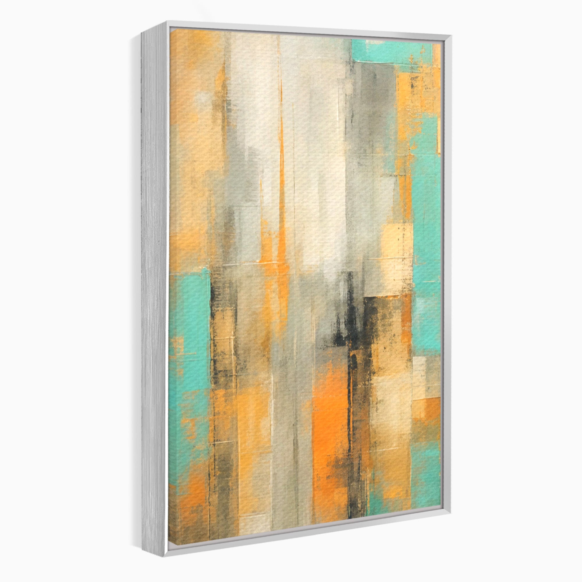 Set 3 Tablouri Canvas Premium LuxCanva® C3-1232, Abstract Colors Lanscape, Relaxare, Living Room, Culori Vibrante