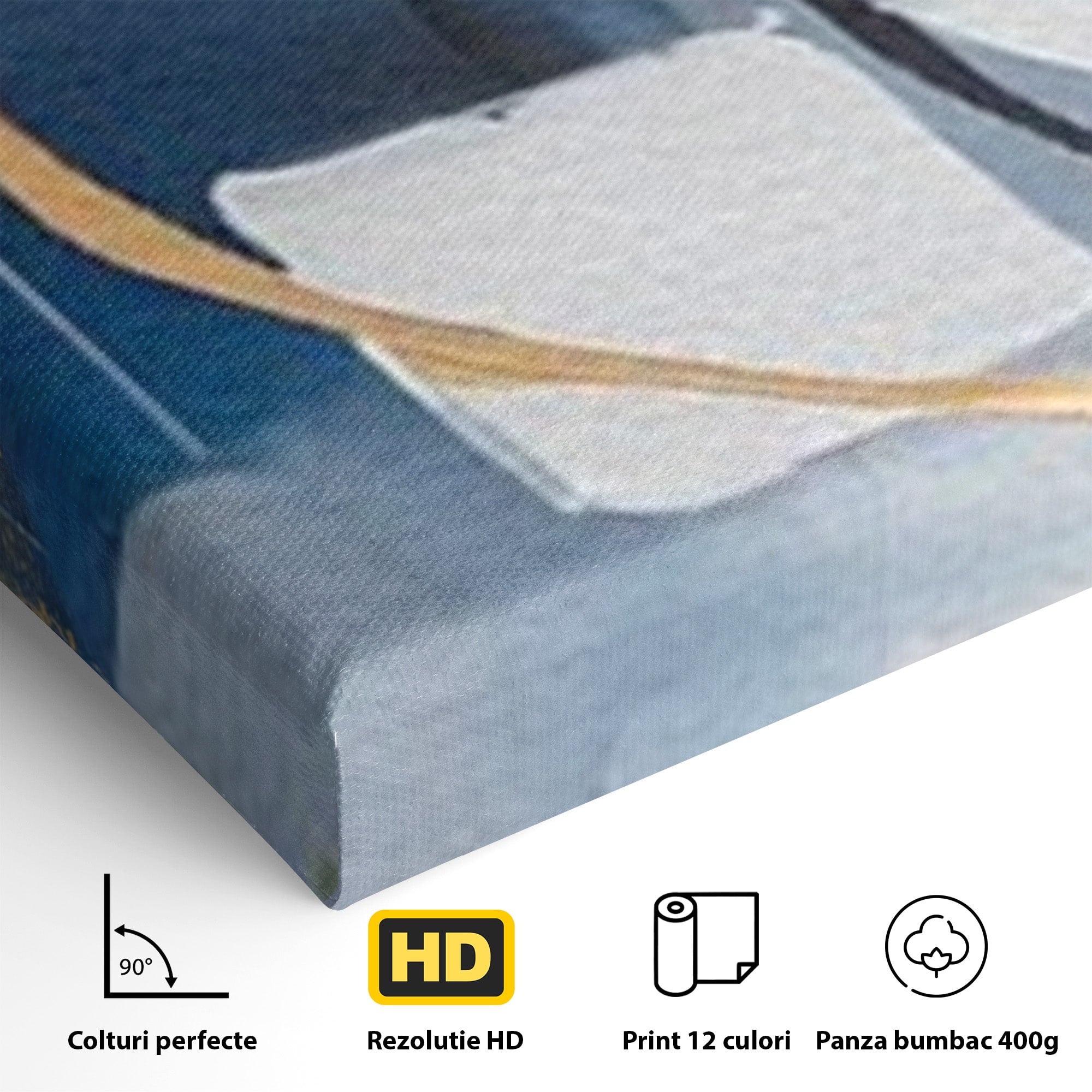 Set 3 Tablouri Canvas Premium LuxCanva® C3-1243, Relaxare, Living Room, Culori Vibrante