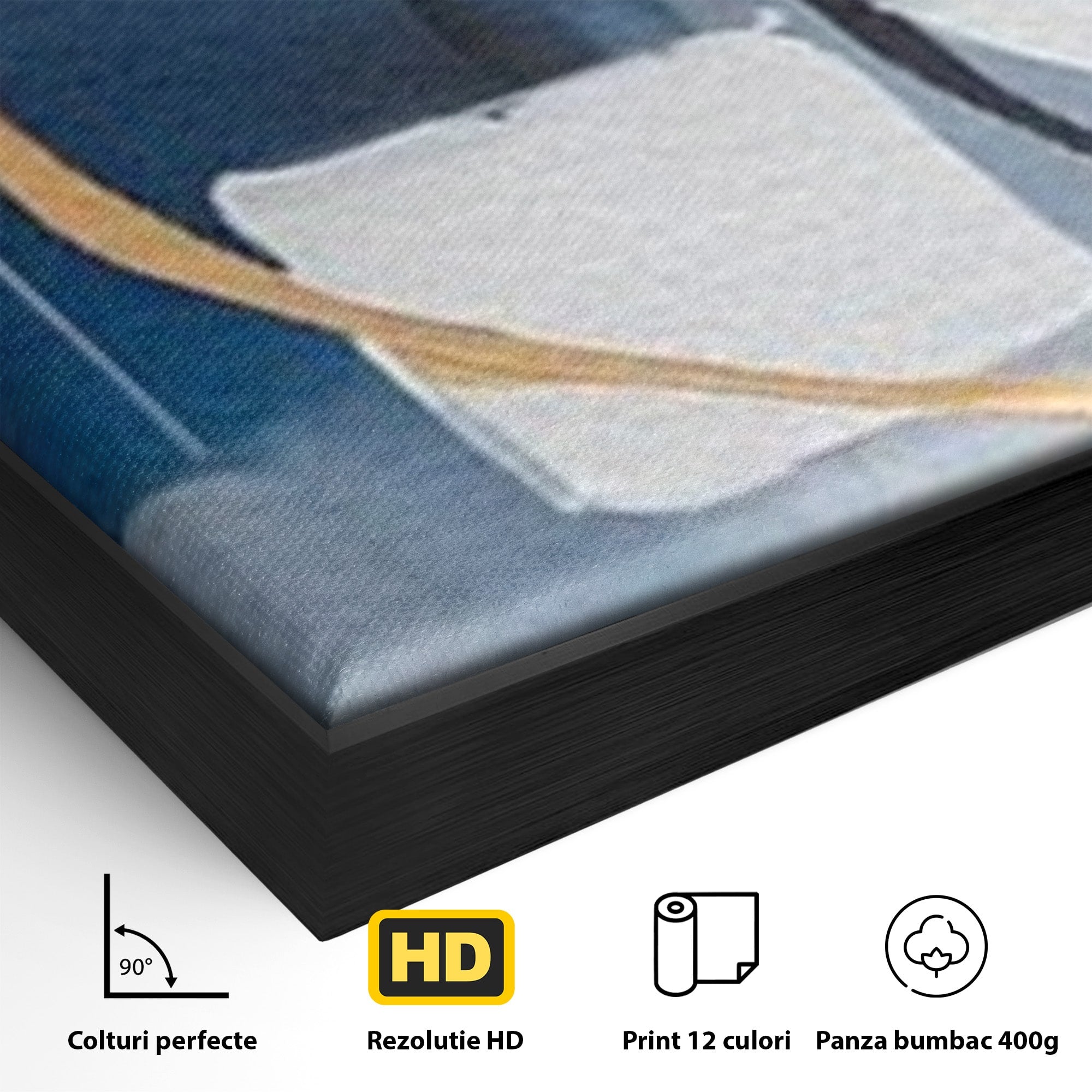 Set 3 Tablouri Canvas Premium LuxCanva® C3-1243, Relaxare, Living Room, Culori Vibrante