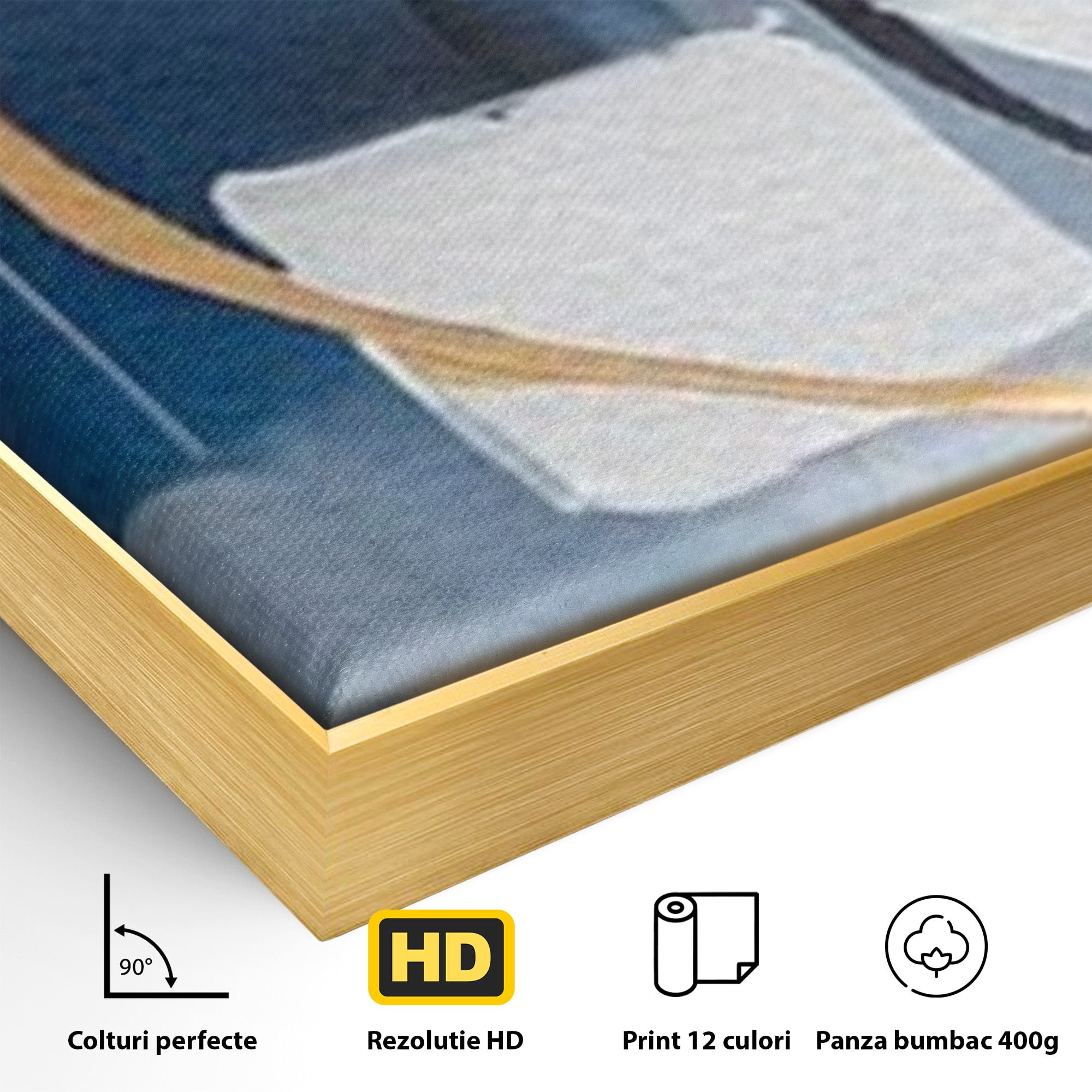 Set 3 Tablouri Canvas Premium LuxCanva® C3-1243, Relaxare, Living Room, Culori Vibrante
