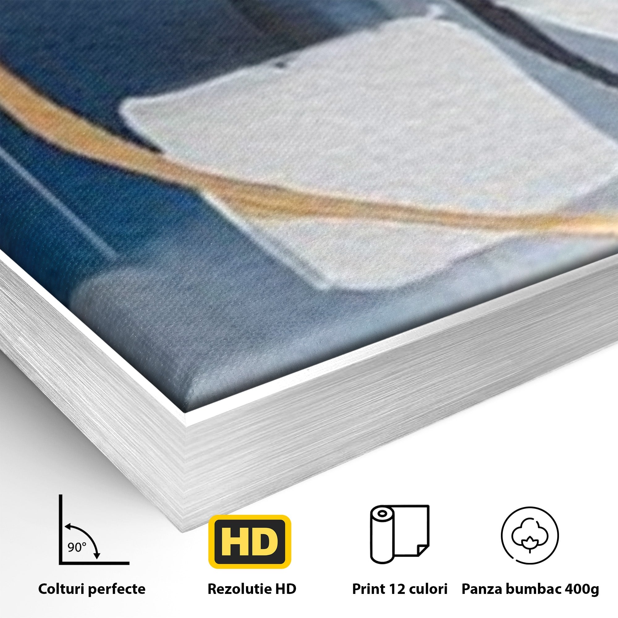 Set 3 Tablouri Canvas Premium LuxCanva® C3-1243, Relaxare, Living Room, Culori Vibrante